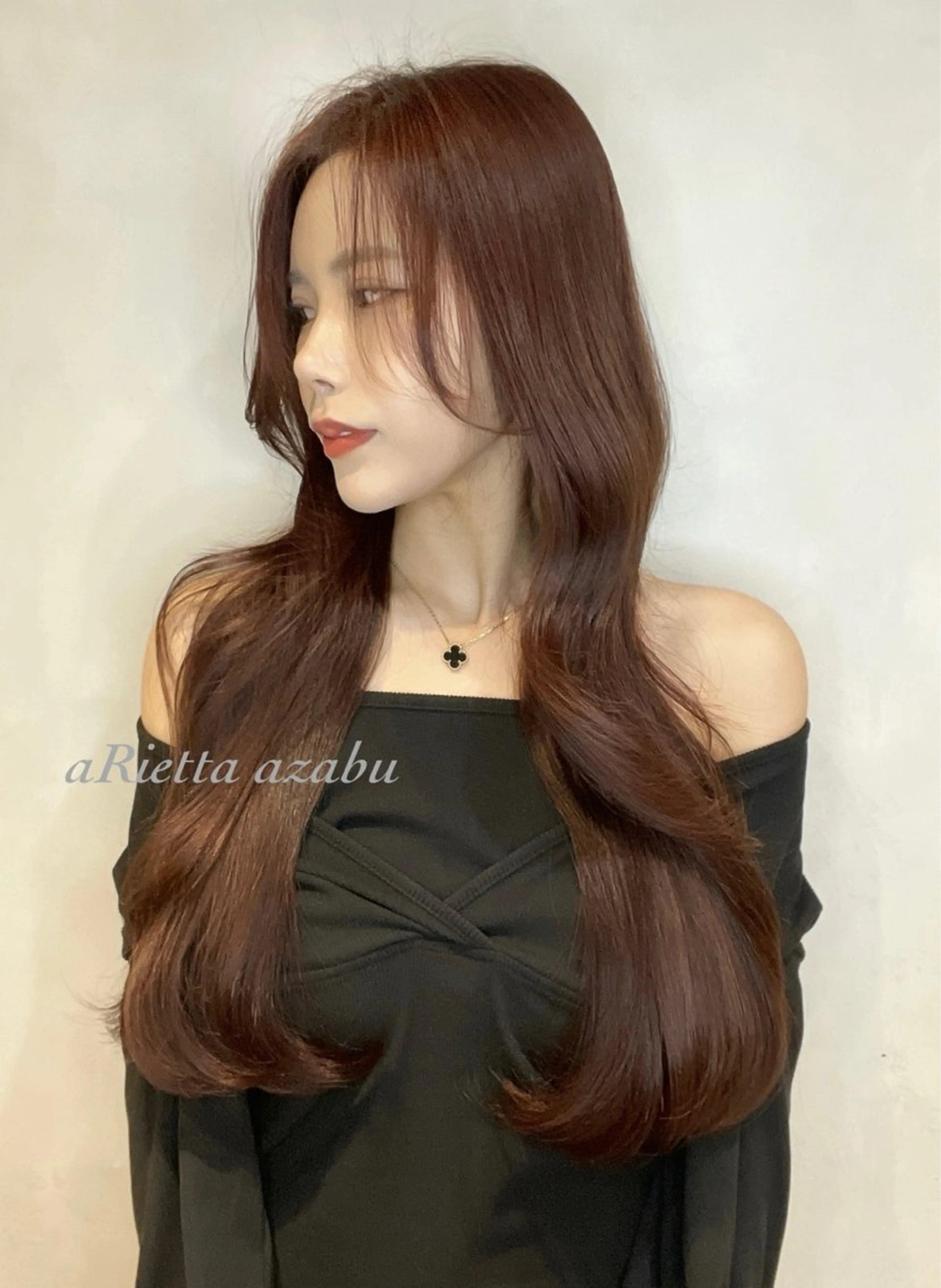 ロング 切りっぱなしボブ ショートボブ ボブ ハイライト 髪質改善 ヘアカラー トリートメント 韓・中華美女ヘア 🇰🇷×🇨🇳のヘアスタイル