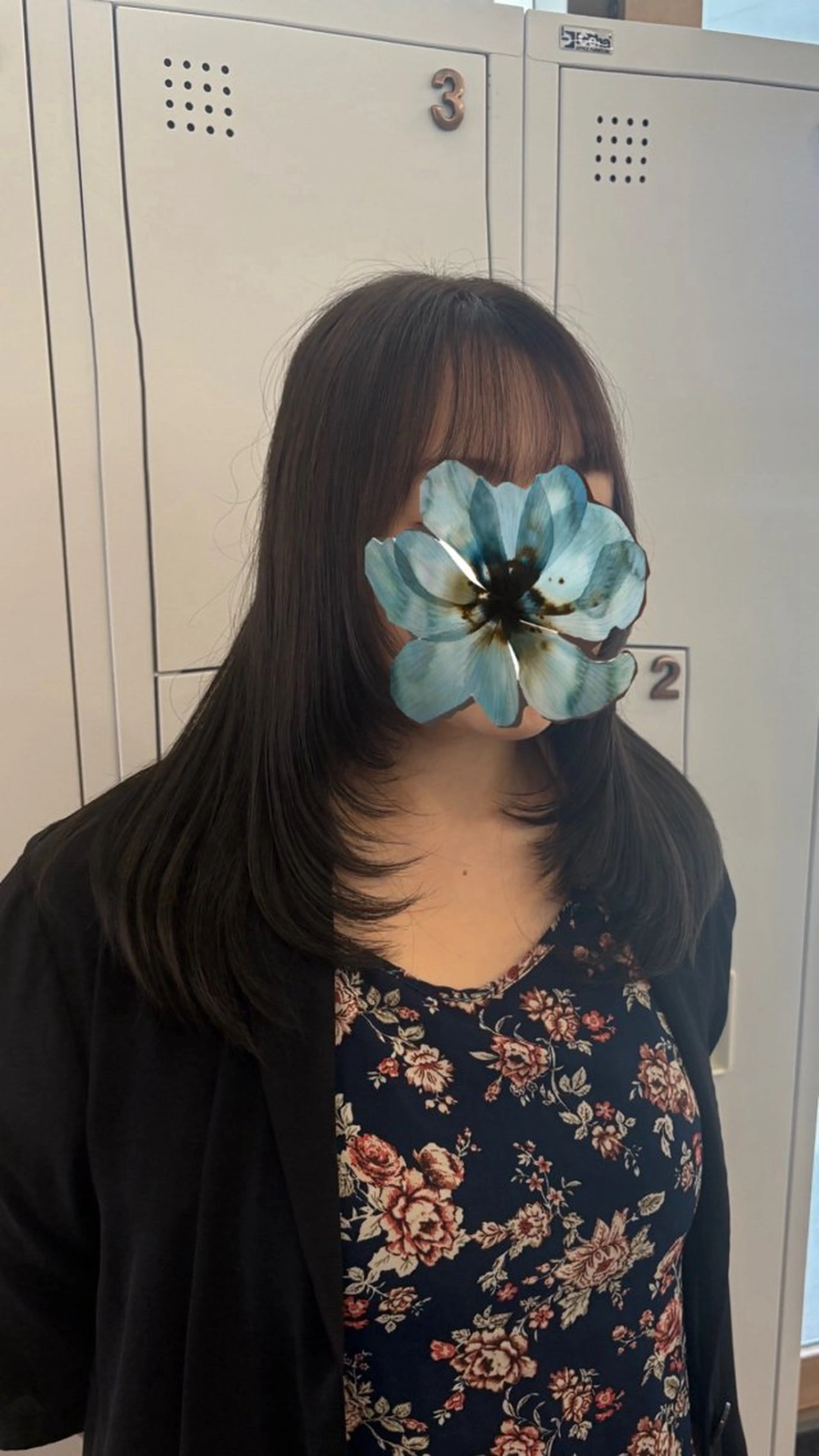 ミディアム カット ヘアカラー トリートメント カノエ博多ミスト mizukiのヘアスタイル