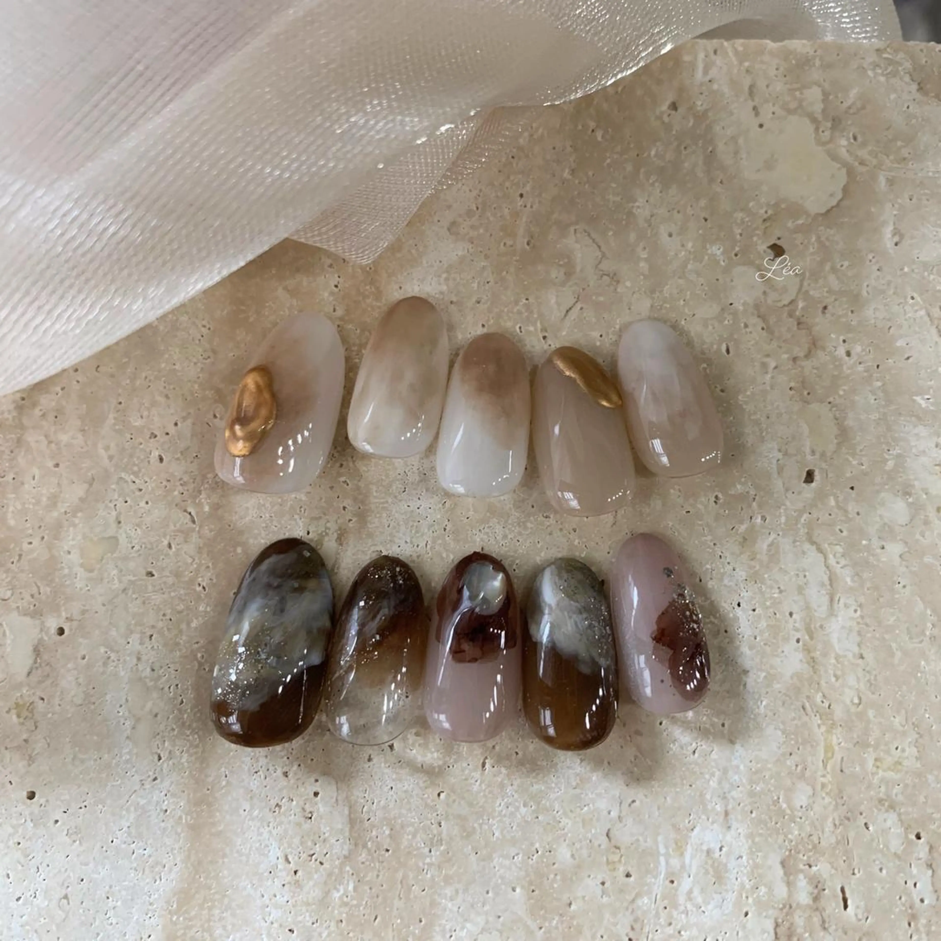 ネイル ジェルネイル パラジェル Léa nailのネイルデザイン