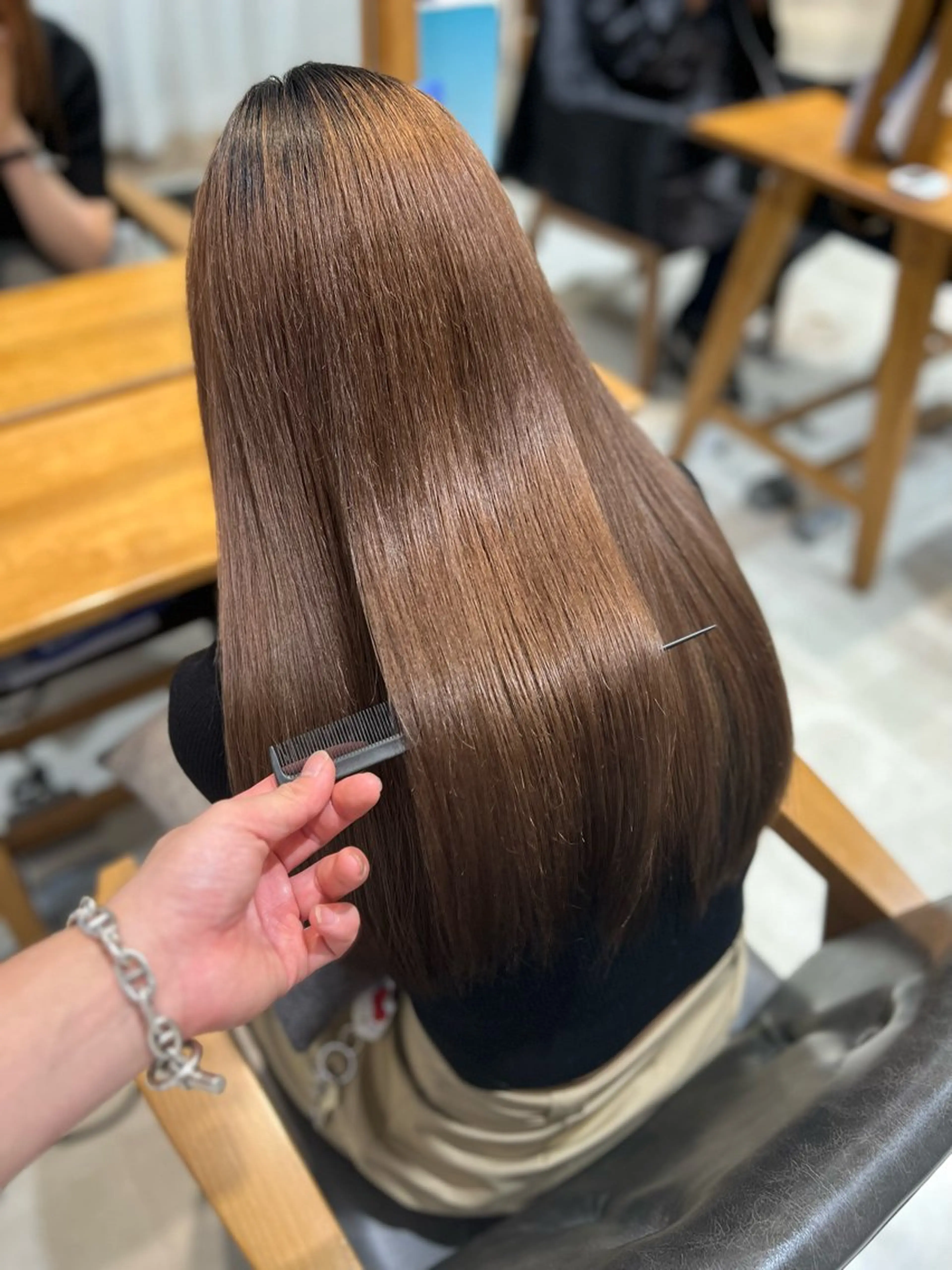 セミロング 縮毛矯正 i.blue所属・似合わせカット/ ヘアメイク/naruのヘアスタイル