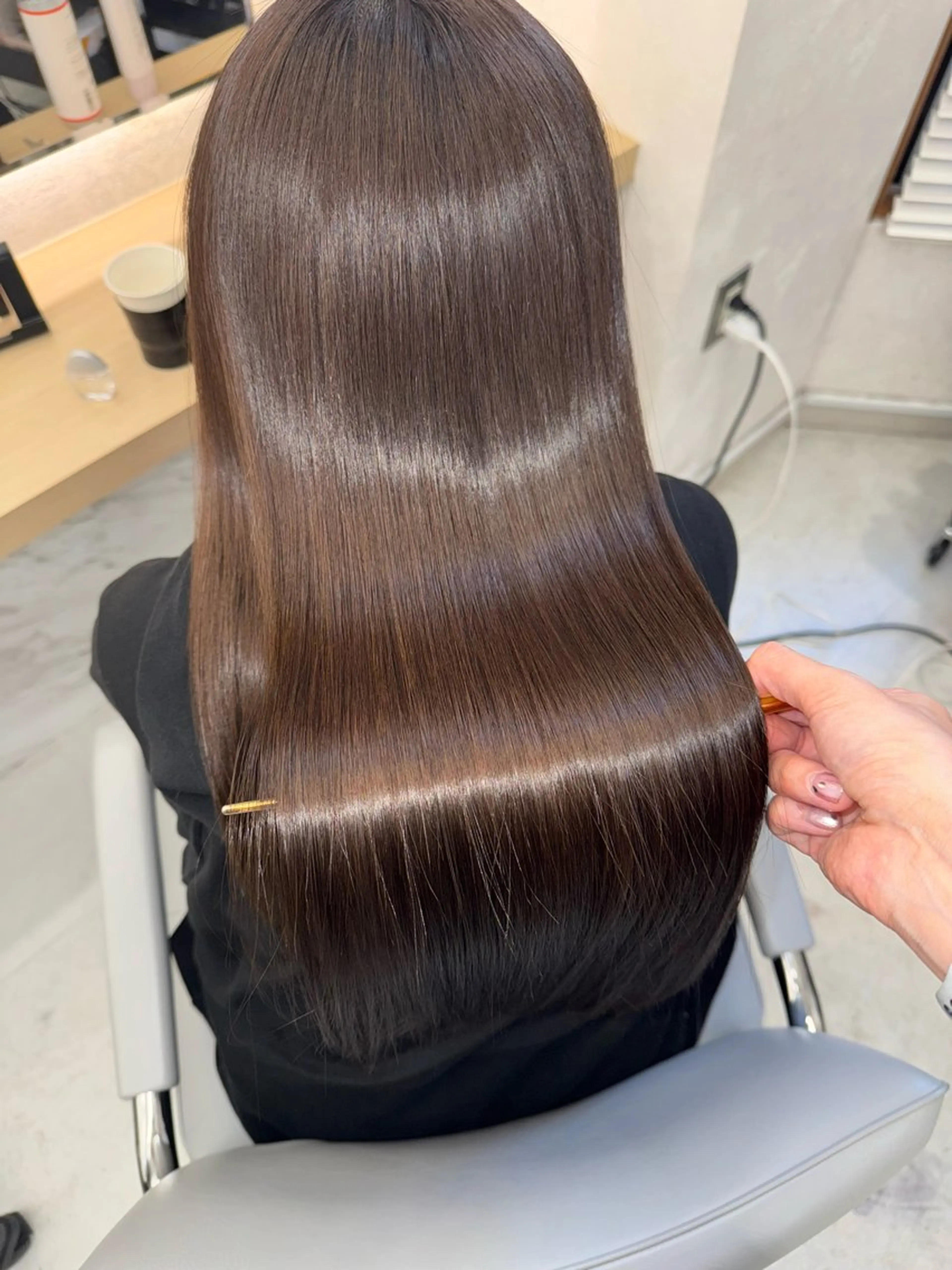 ロング ヘアカラー トリートメント ヘッドスパ 韓国/アイドルヘア 🎀みづきのヘアスタイル