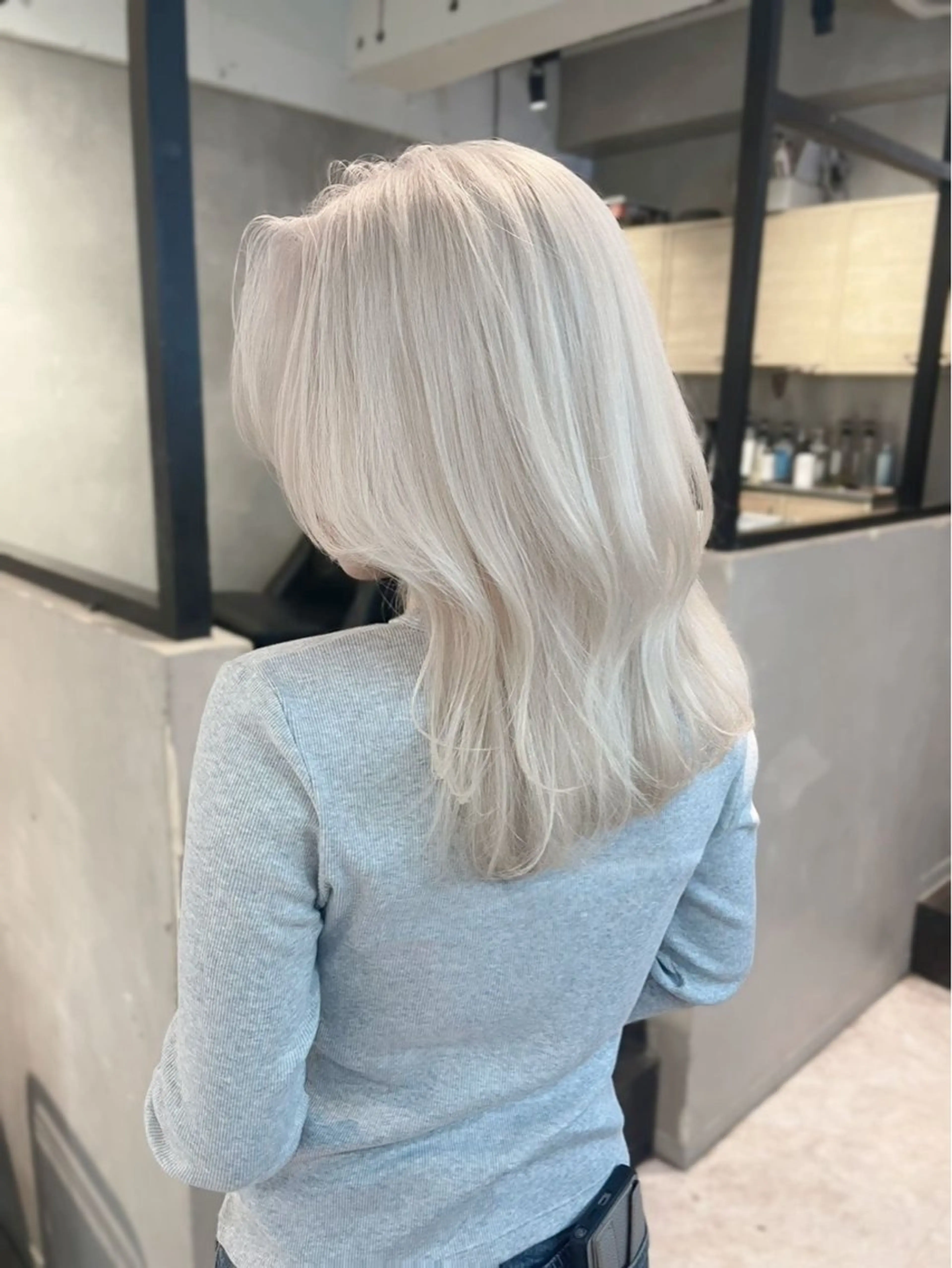 ミディアム カラー カット ヘアカラー トリートメント hisano / ハイトーン･透明感のヘアスタイル