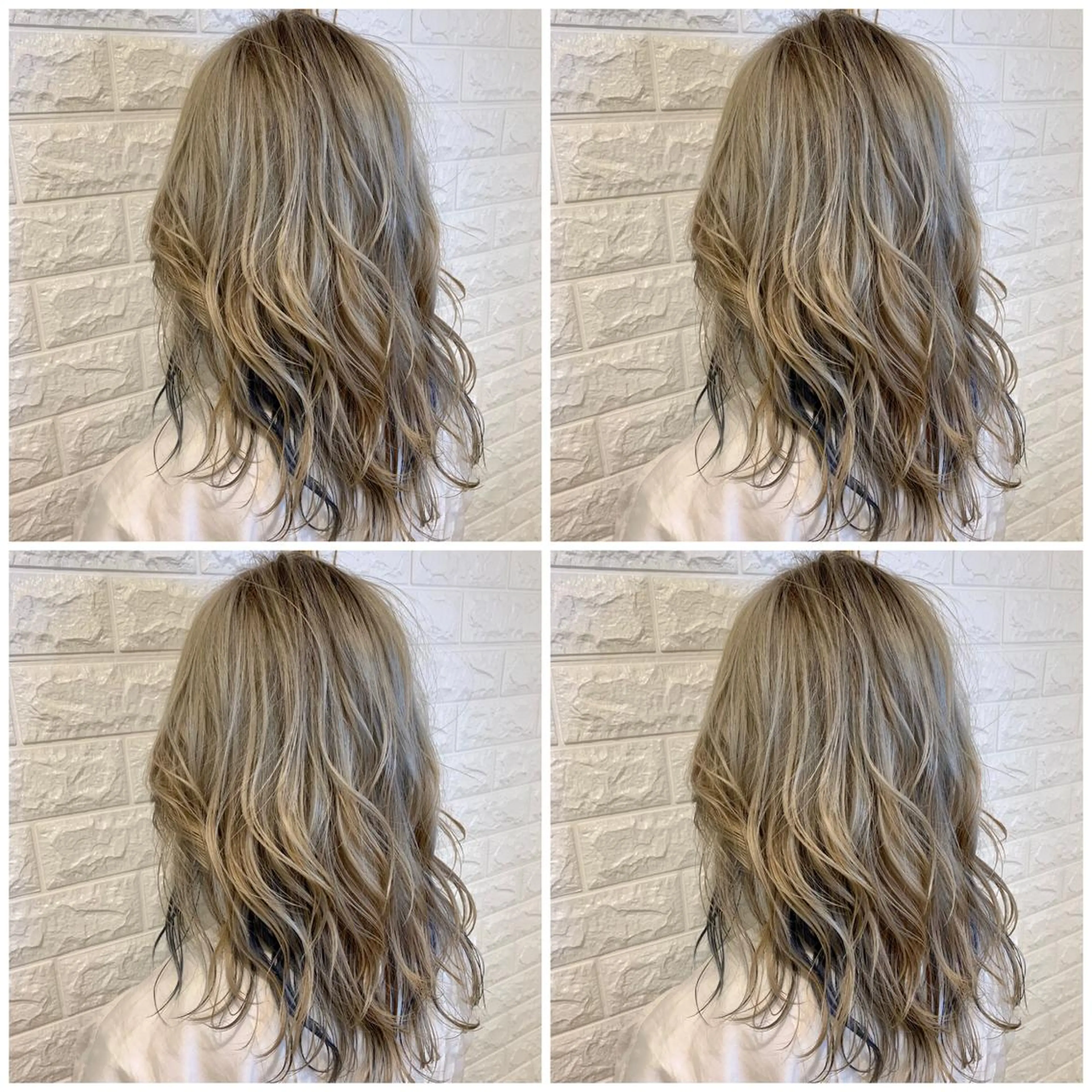 セミロング ヘアカラー トリートメント ハイトーン/ブリーチ 山崎　悠次のヘアスタイル