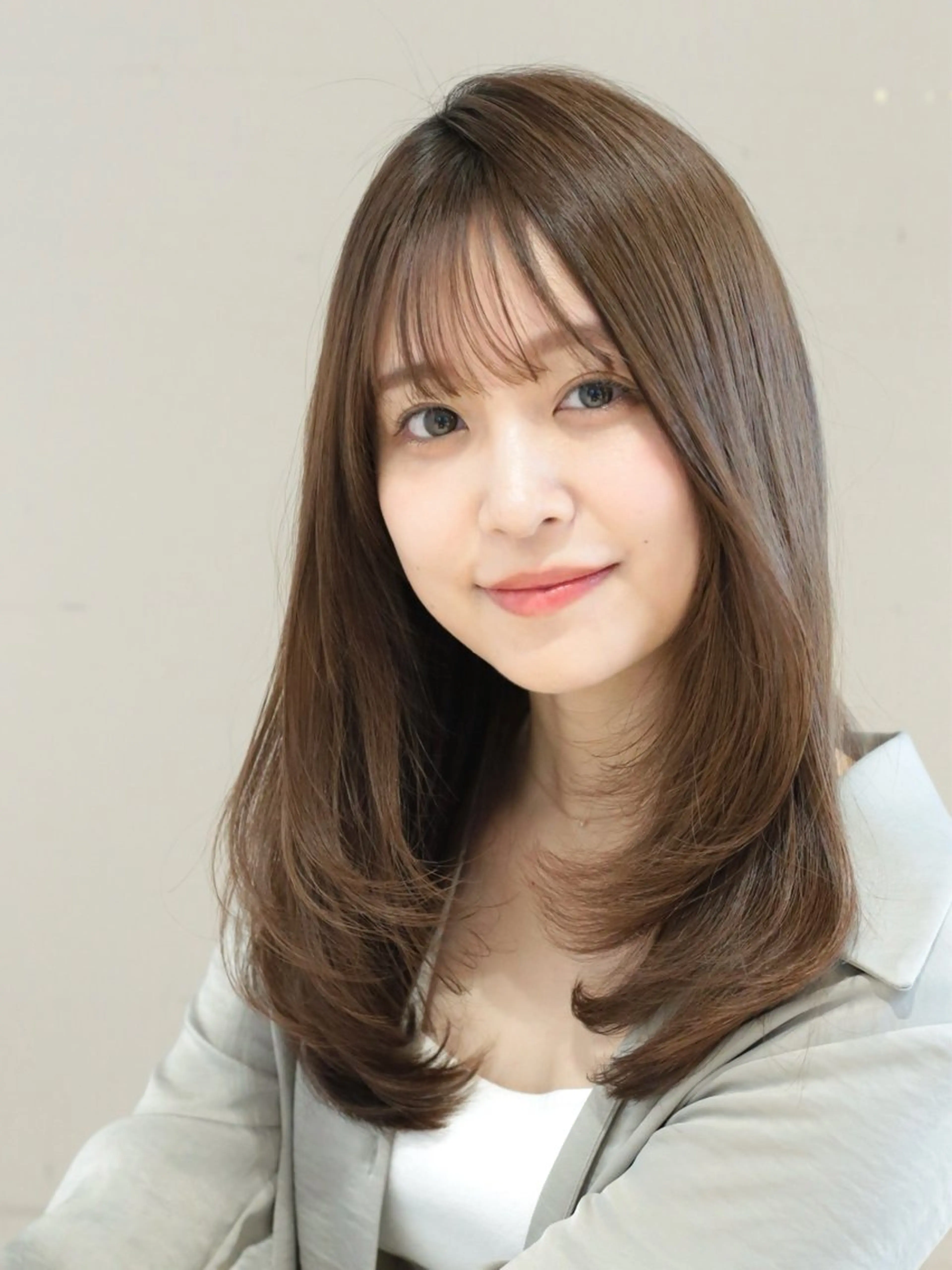 セミロング カラー レイヤーカット カット ヘアカラー トリートメント 髙木美緒🌿 レイヤー/アレンジのヘアスタイル