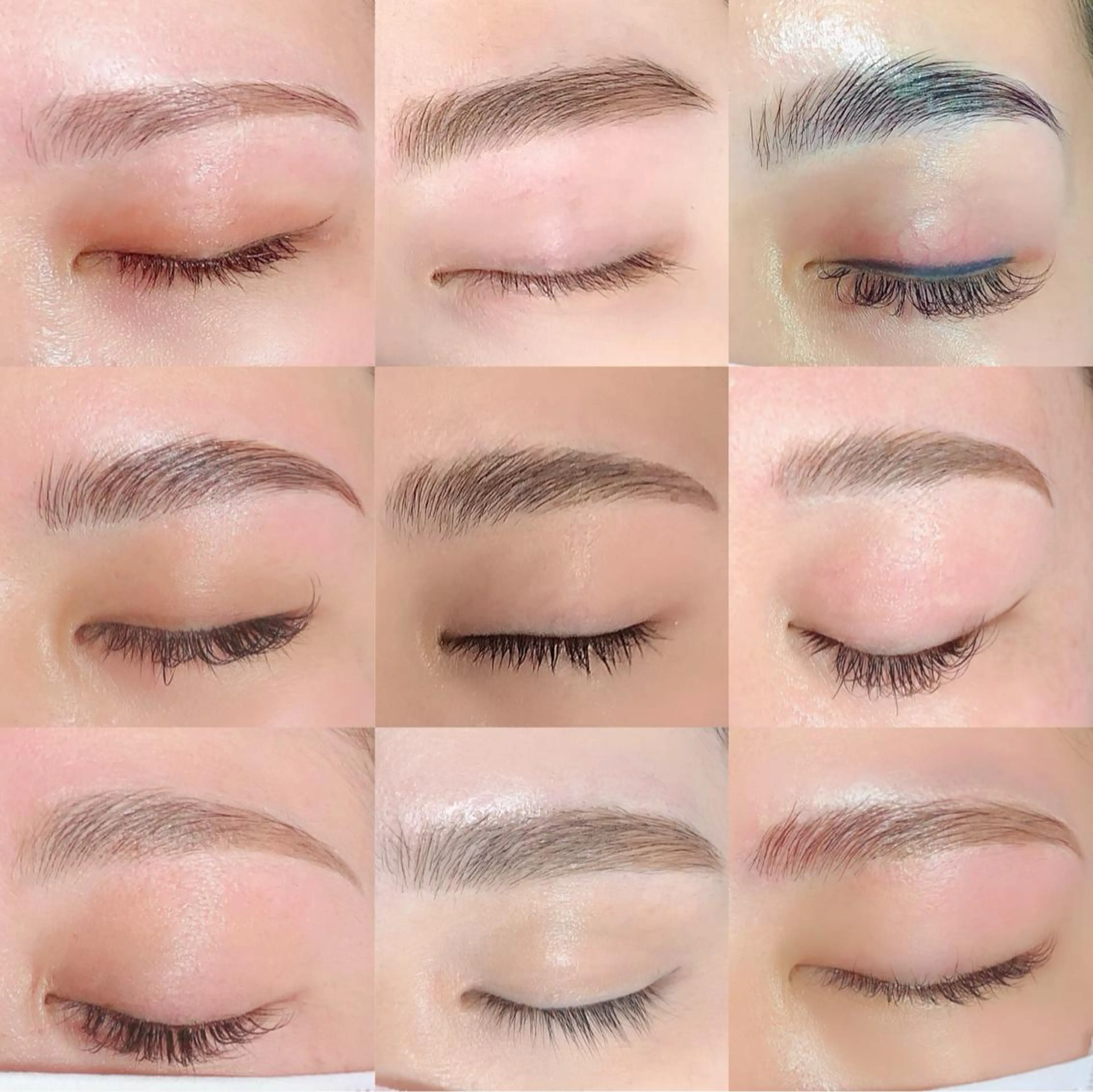 美眉アイブロウスタイリング(眉毛wax→毛量調整→メイク)の写真