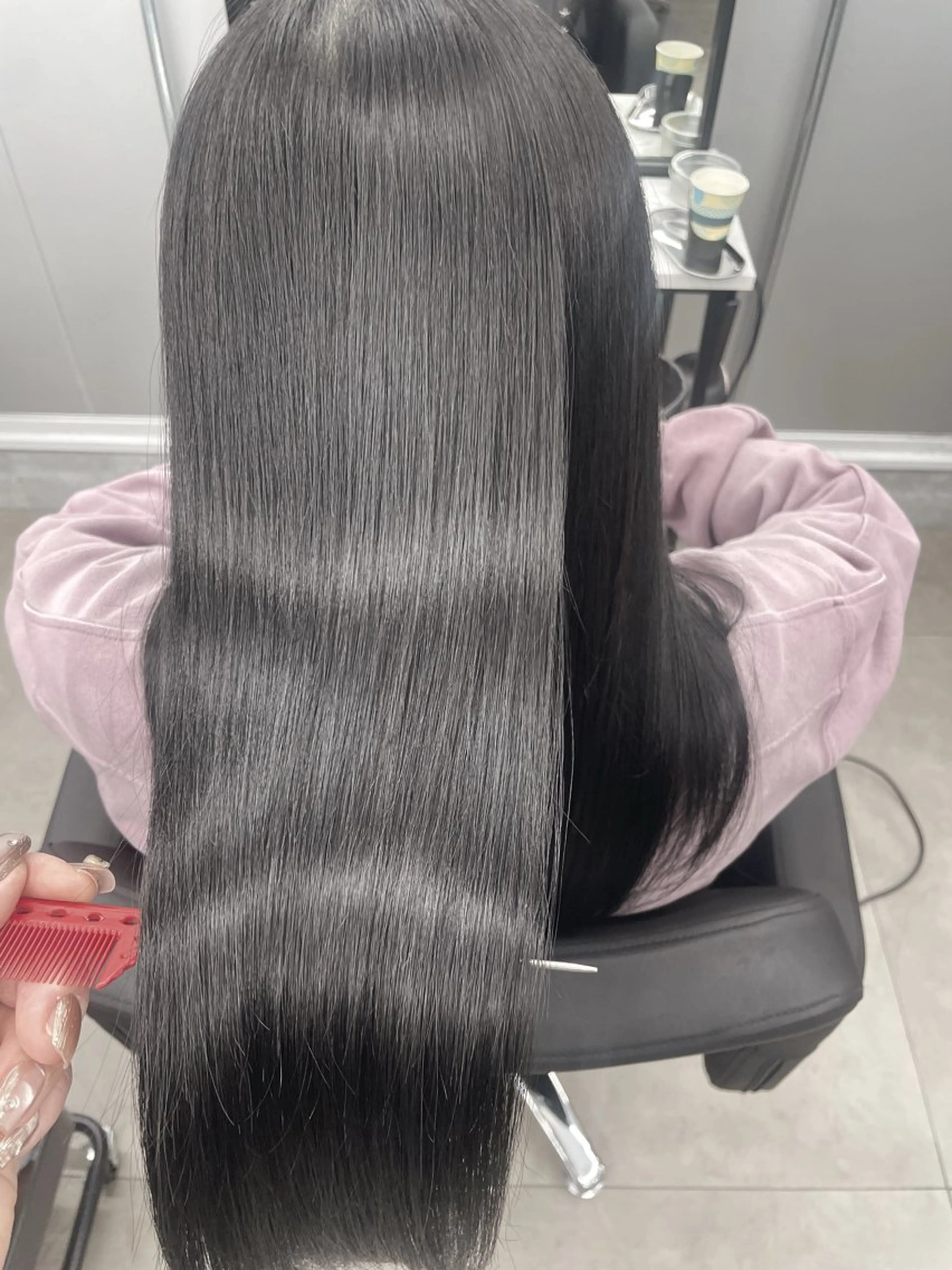 ミディアム カラー 髪質改善/縮毛/新宿 🫧SUZUKA🫧のヘアスタイル