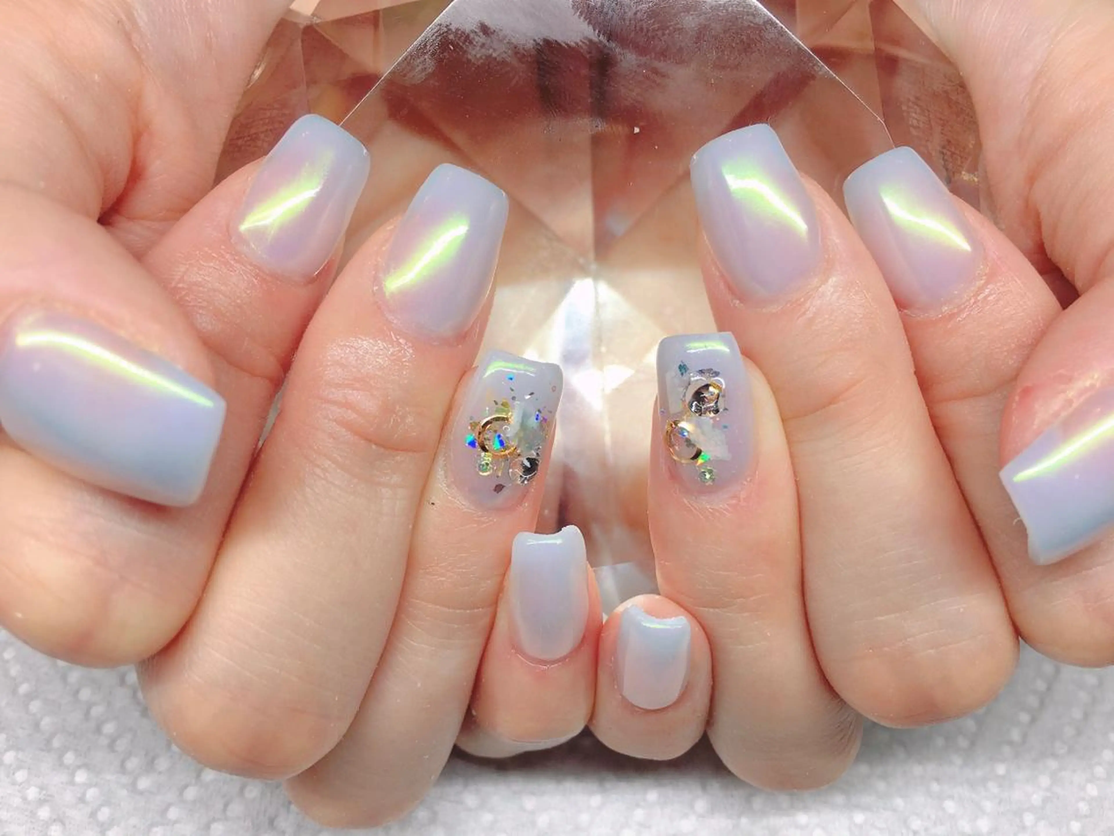 ネイル オーロラネイル スカルプネイル ハンドネイル ネイルサロンアウル ayaka💋のネイルデザイン