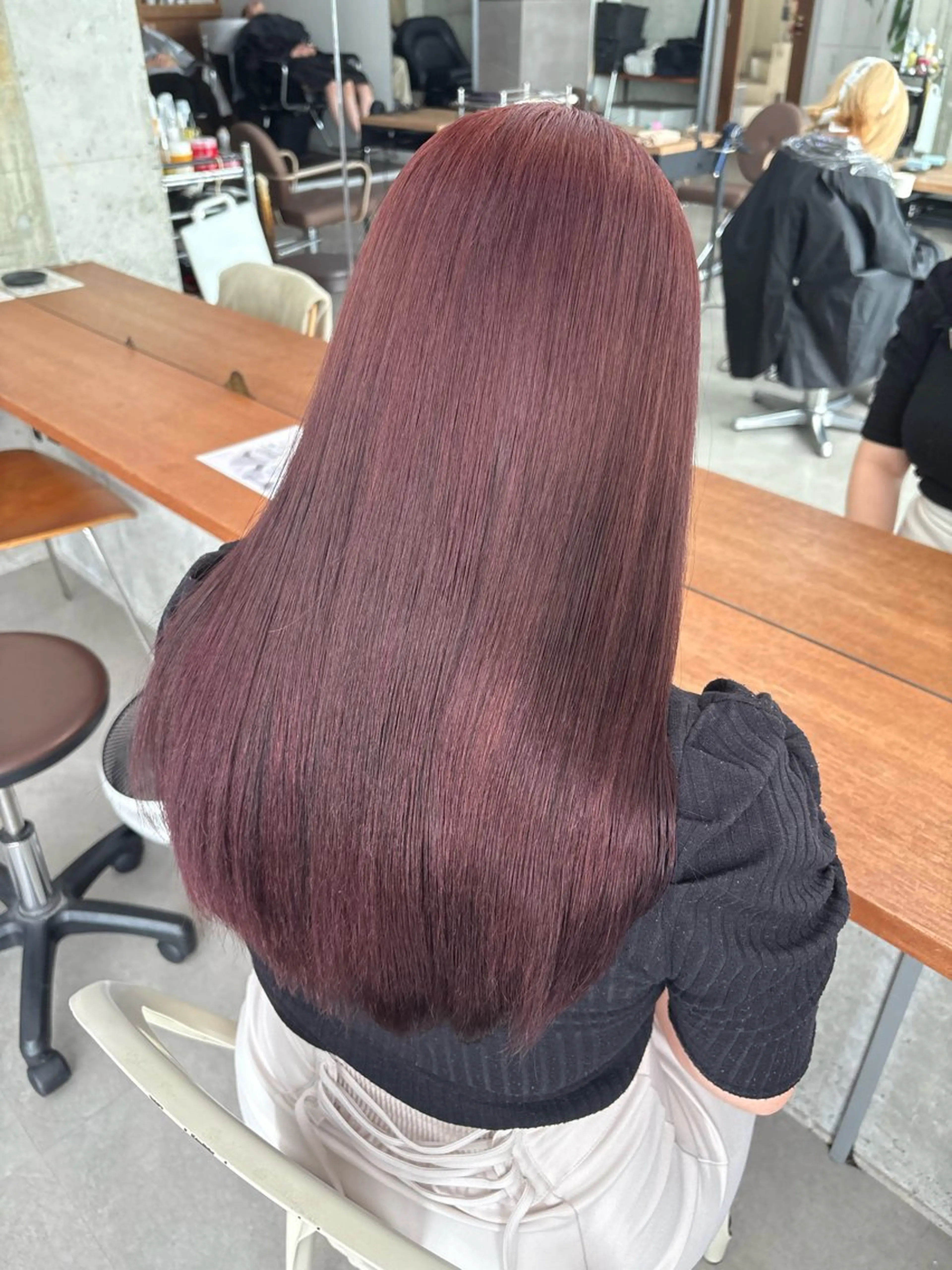 ロング ヘアカラー 髪質改善／縮毛矯正 関根青葉のヘアスタイル