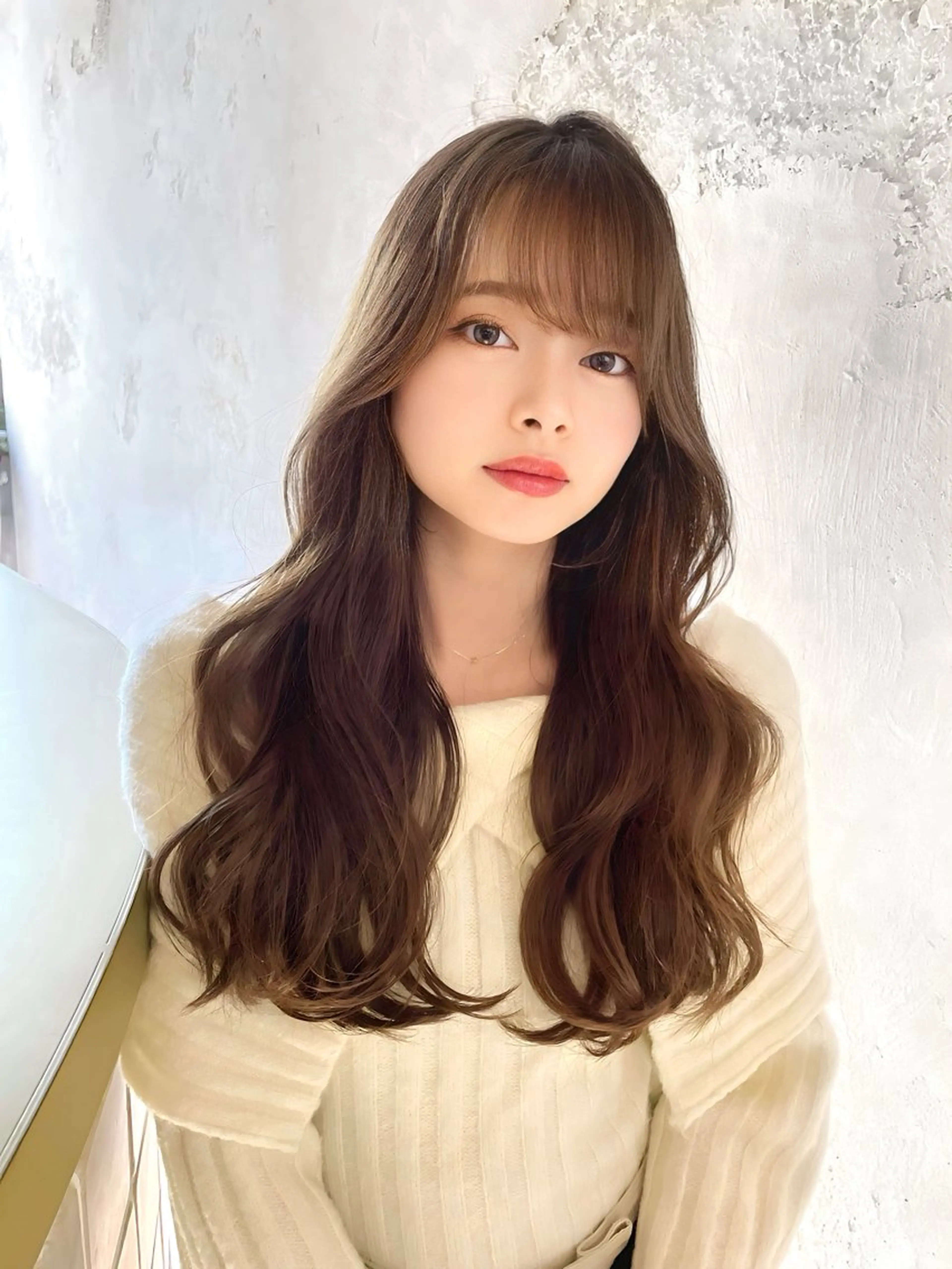 ロング カラー ベージュカラー レイヤーカット カット ヘアカラー トリートメント 韓国ヘア/髪質改善 /Harunaのヘアスタイル