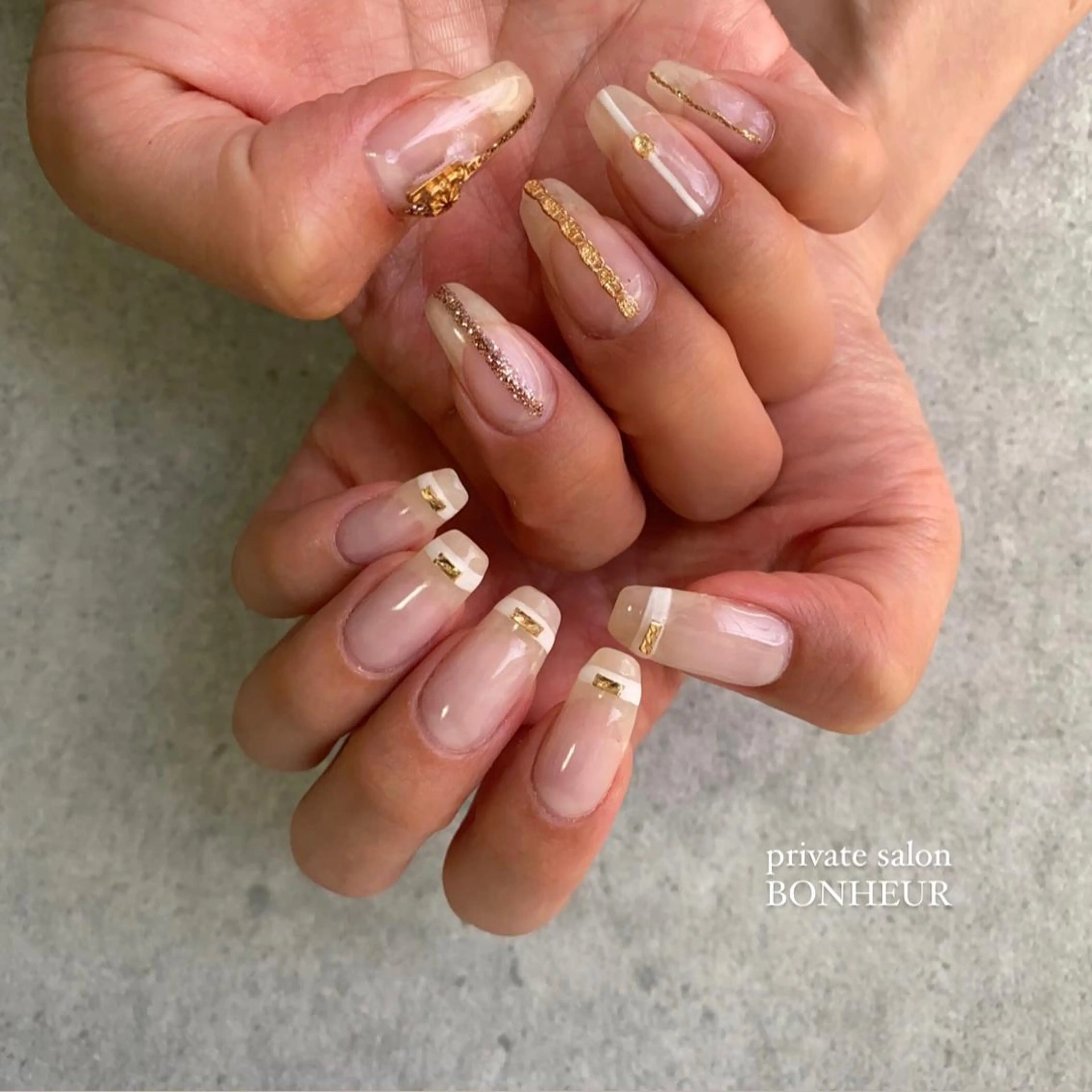 ネイル ハンドネイル BONHEUR Annaのネイルデザイン