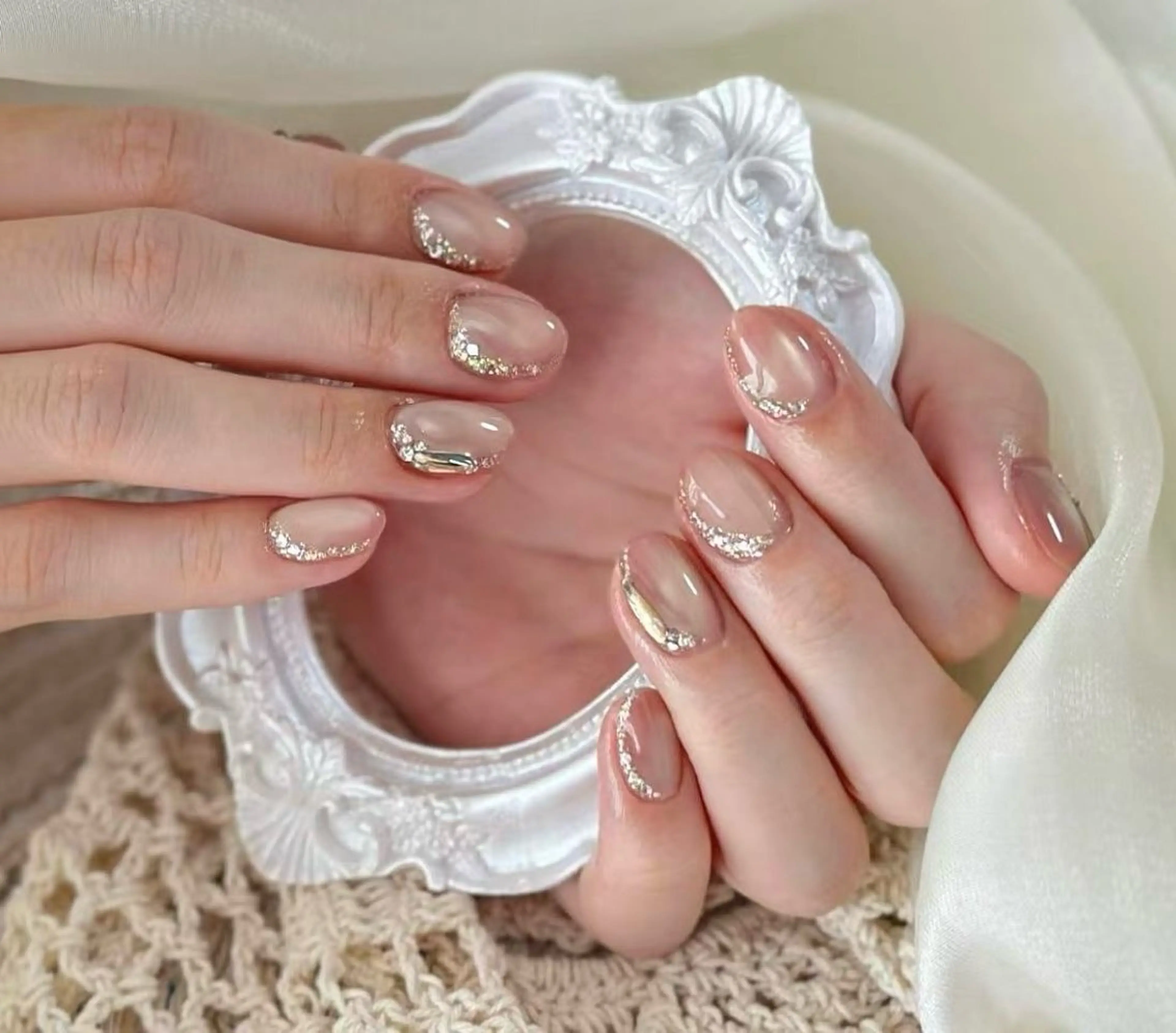 ネイル アートネイル 長さ出し フラッシュネイル フットネイル ジェルネイル YOIネイルサロン所属・YOINAIL ヨイネイルサロンのネイルデザイン