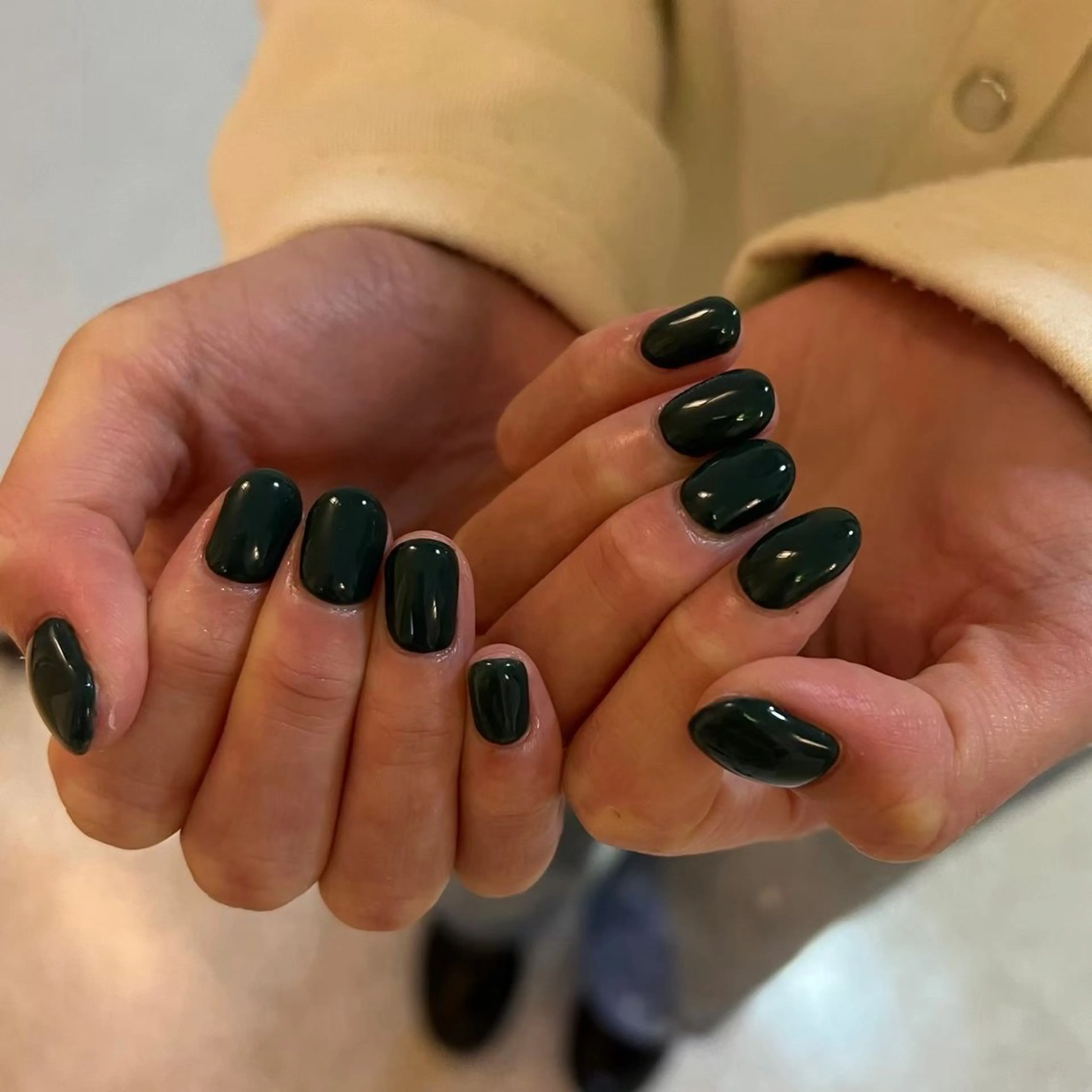 【HAND】ジェルオフありワンカラー/ラメグラ/ラメ1色の写真