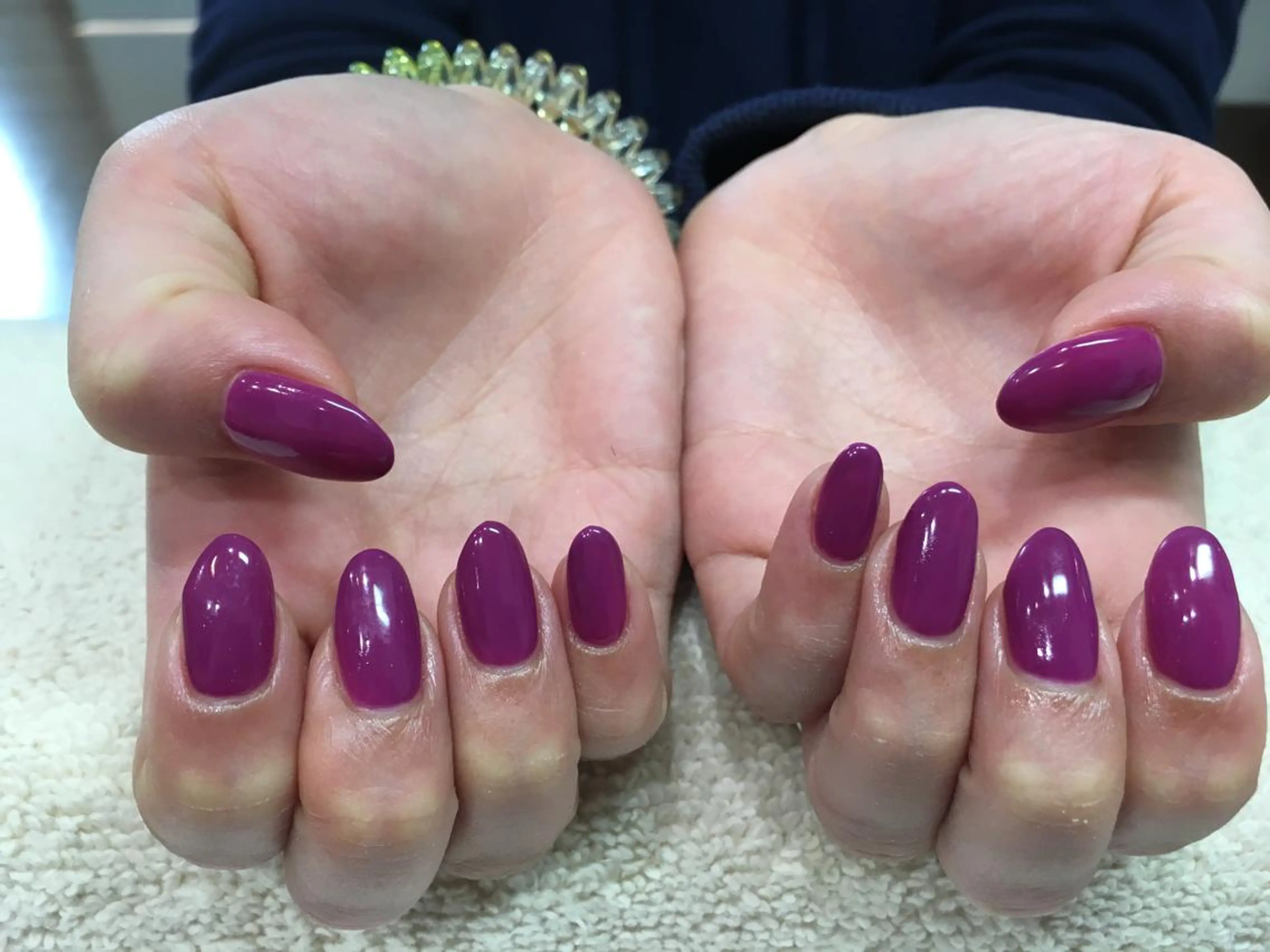 ネイル ワンカラーネイル ハンドネイル 下重 舞のネイルデザイン