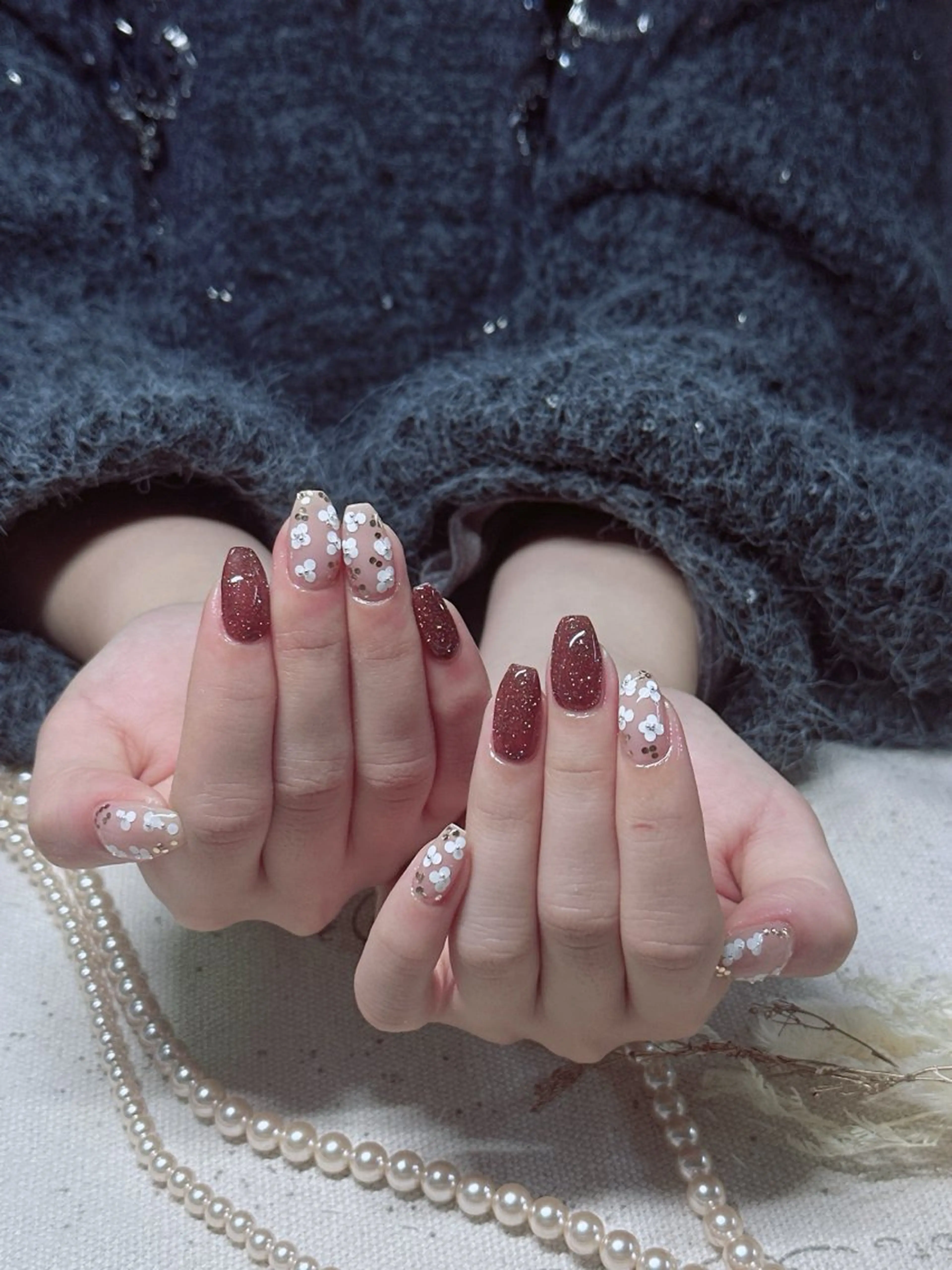 ネイル 韓国ネイル マグネットネイル ニュアンスネイル オフィスネイル ワンカラーネイル May&Way Neilのネイルデザイン