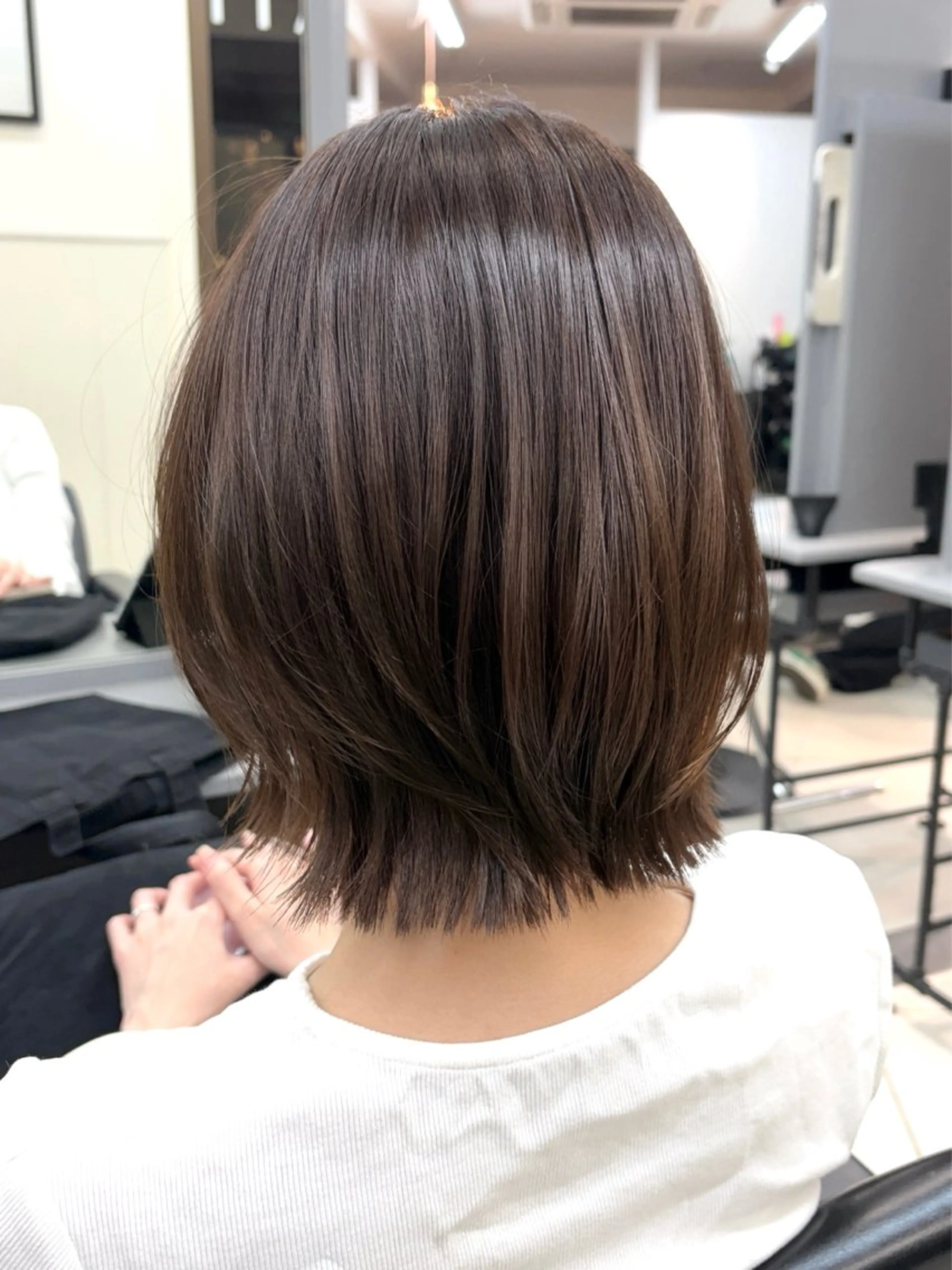 ショート レイヤー×ツヤカラー 渋谷/kougaのヘアスタイル