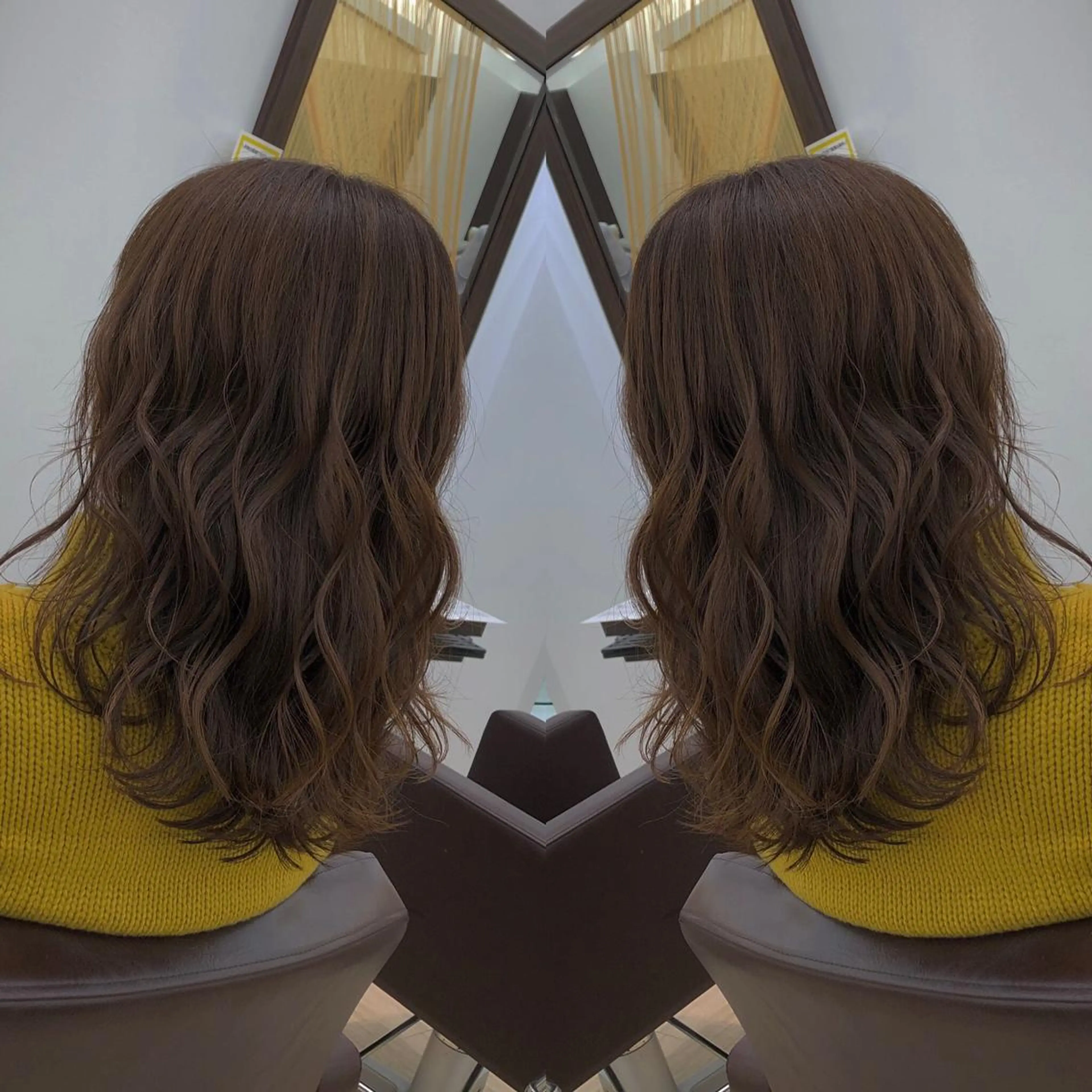 セミロング カラー Le'a所属・渋谷/フェード/ 國分 翔のヘアスタイル