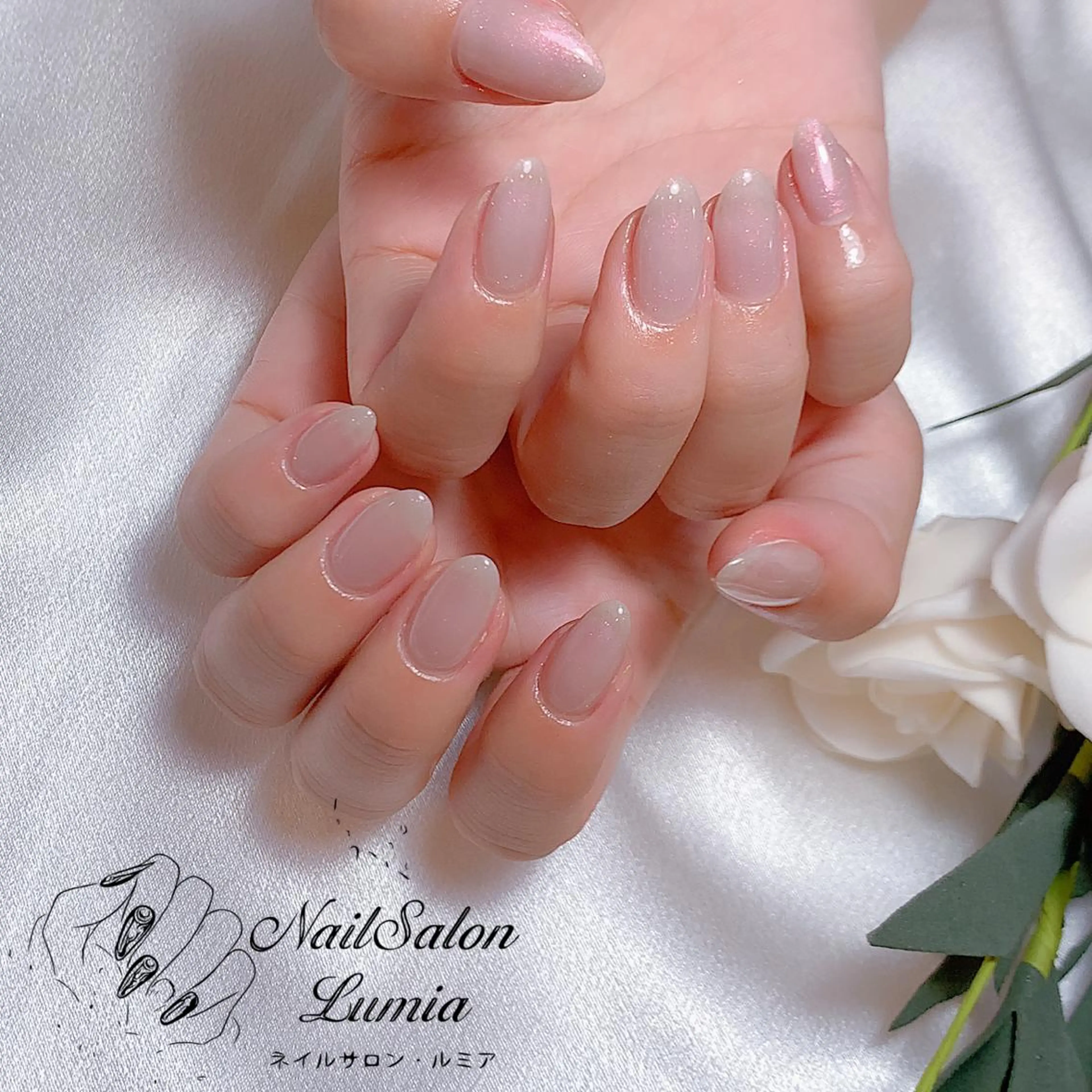 ネイル ワンカラーネイル ネイルサロン ルミア Lumia 店長のネイルデザイン