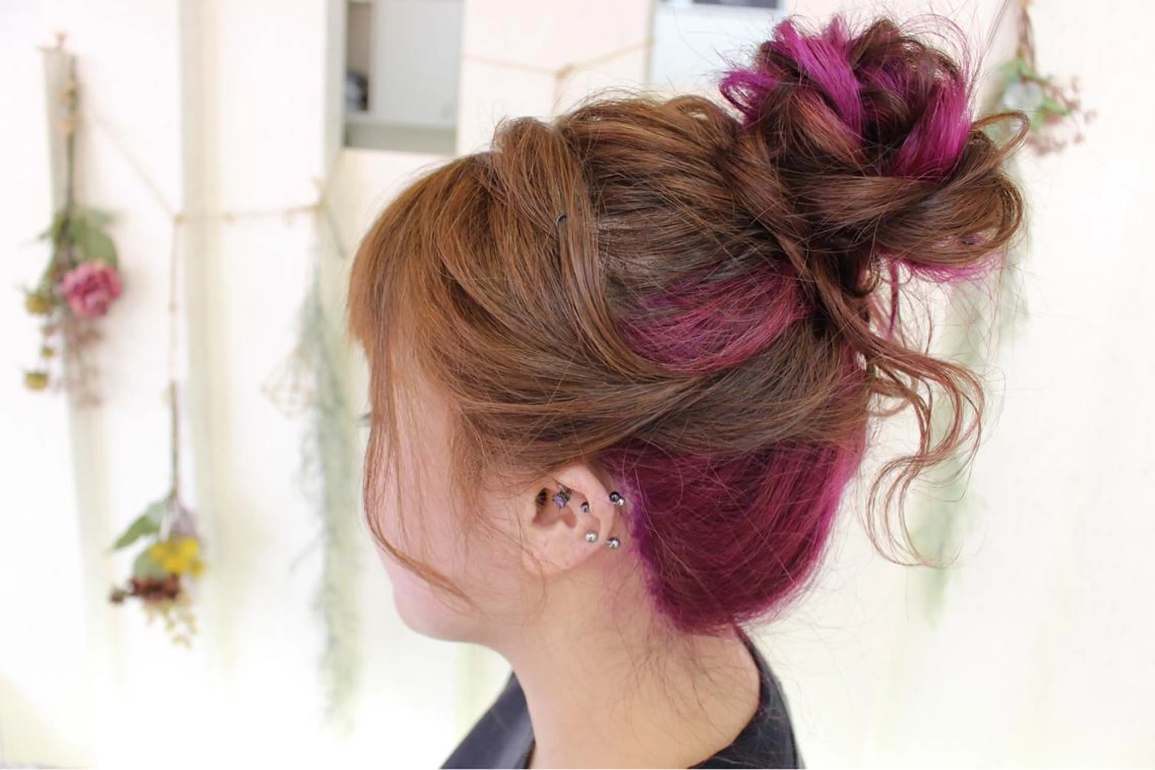 セミロング お団子ヘア 堀 和恵の眉毛・アイブロウイメージ