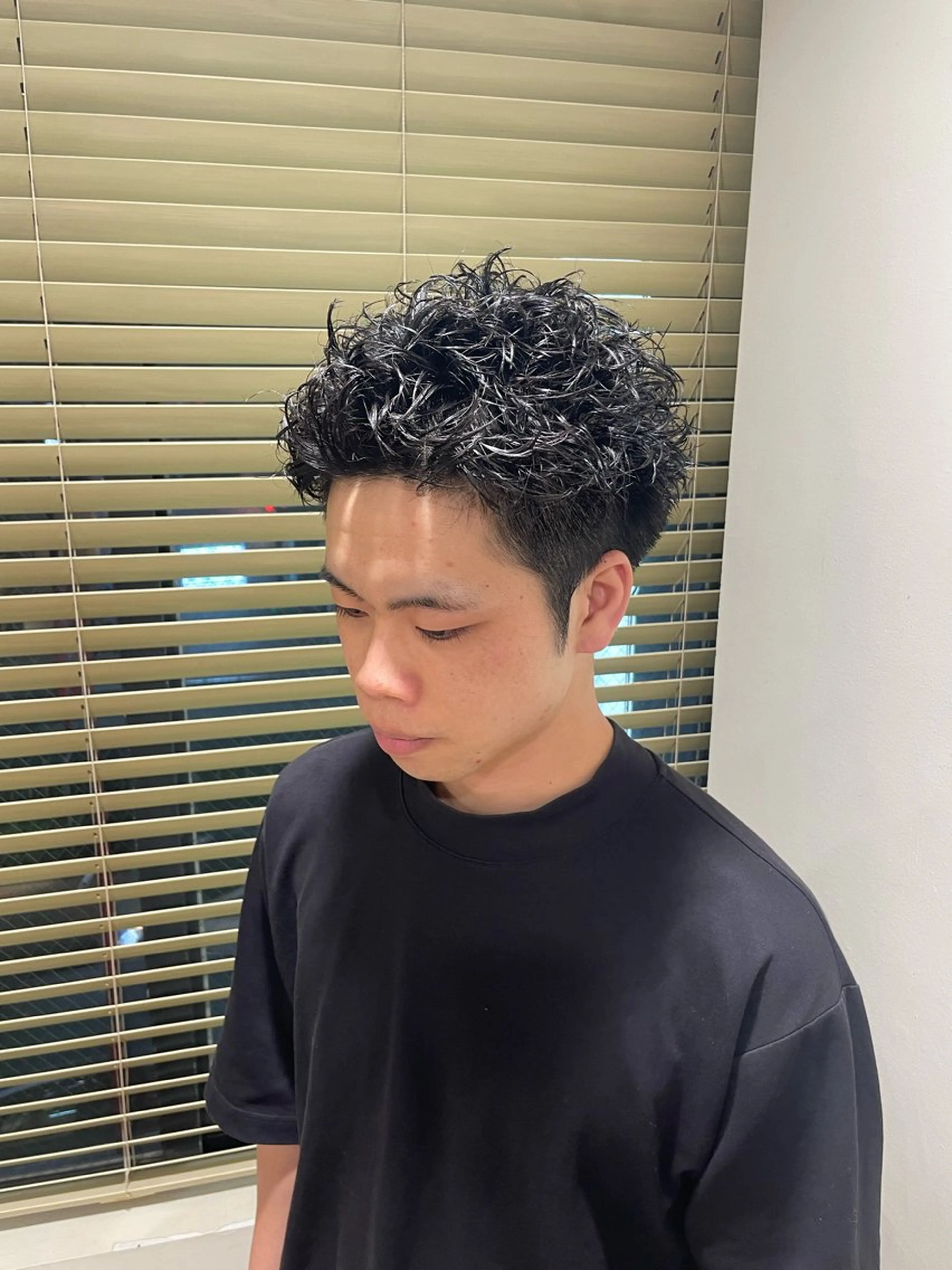 メンズ フェードカット マッシュ メンズパーマ メンズショート スペインカール カット パーマ 大宮/メンズパーマ 関勇也のヘアスタイル