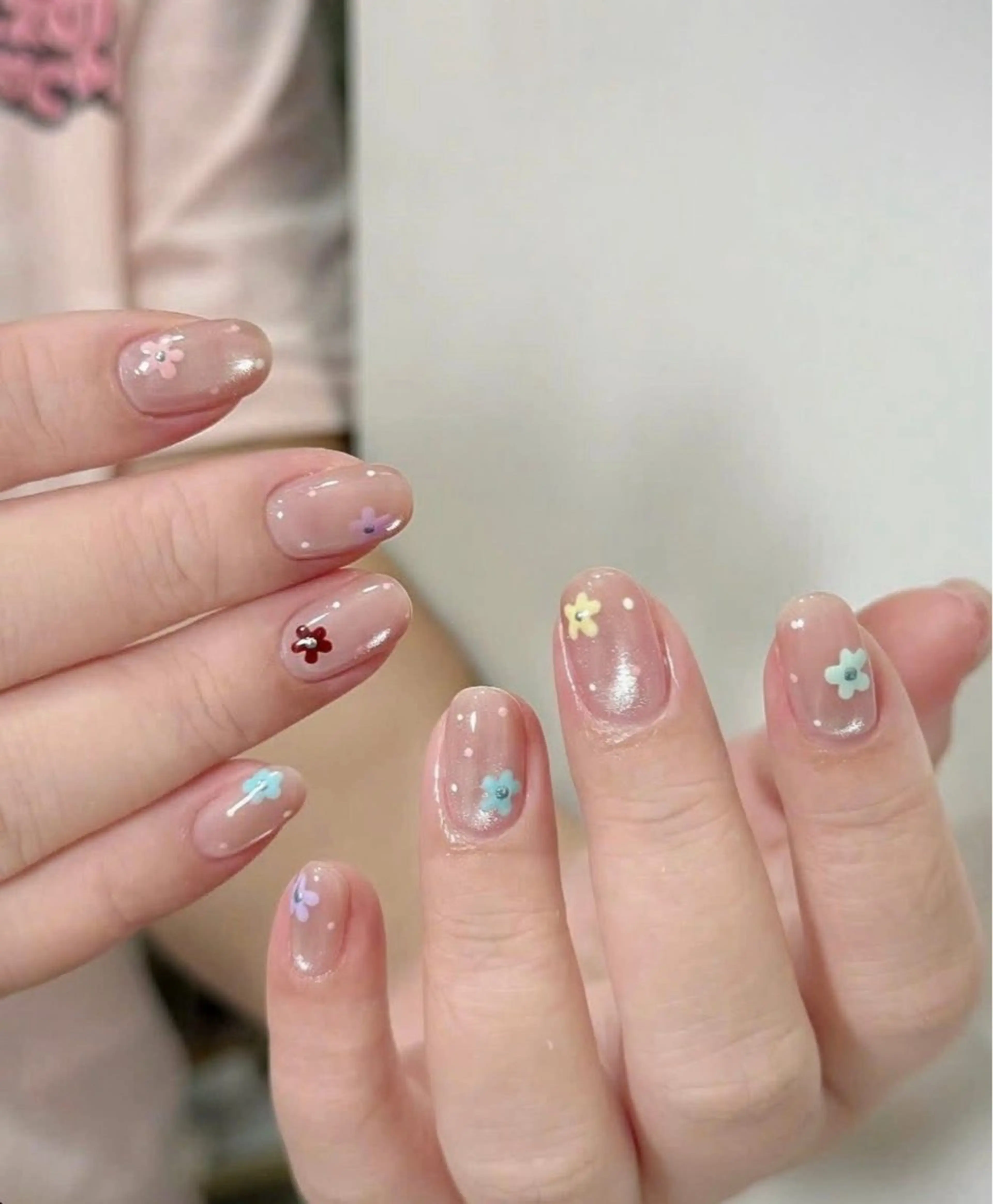 ネイル キラキラネイル マグネットネイル ぷっくりネイル 春ネイル ワンホンネイル ハンドネイル Candy Nailのネイルデザイン