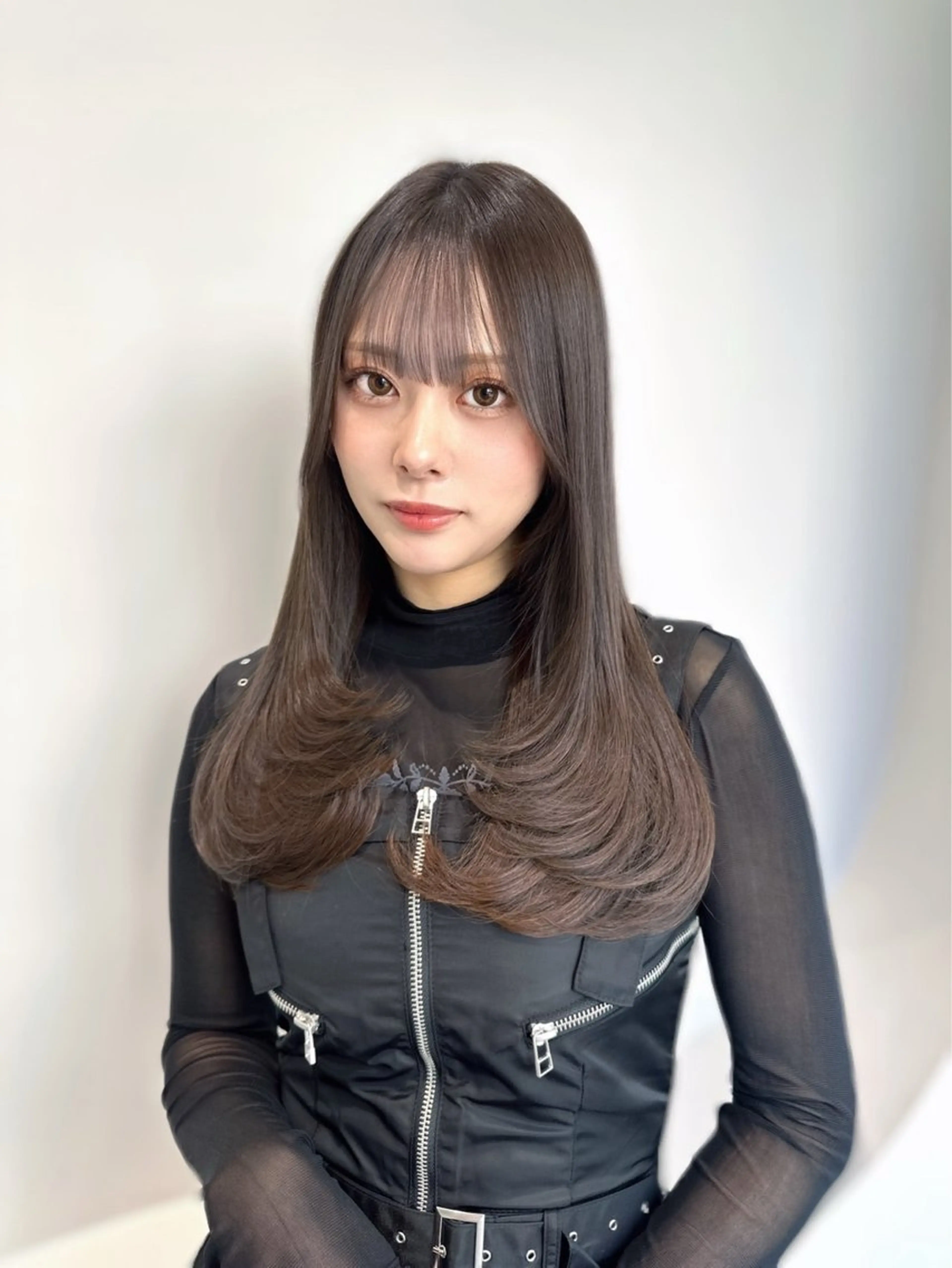 ロング カラー 韓国風ヘア レイヤーカット カット noe所属・ボブ/艶髪/栄/ 名古屋/COCOのヘアスタイル