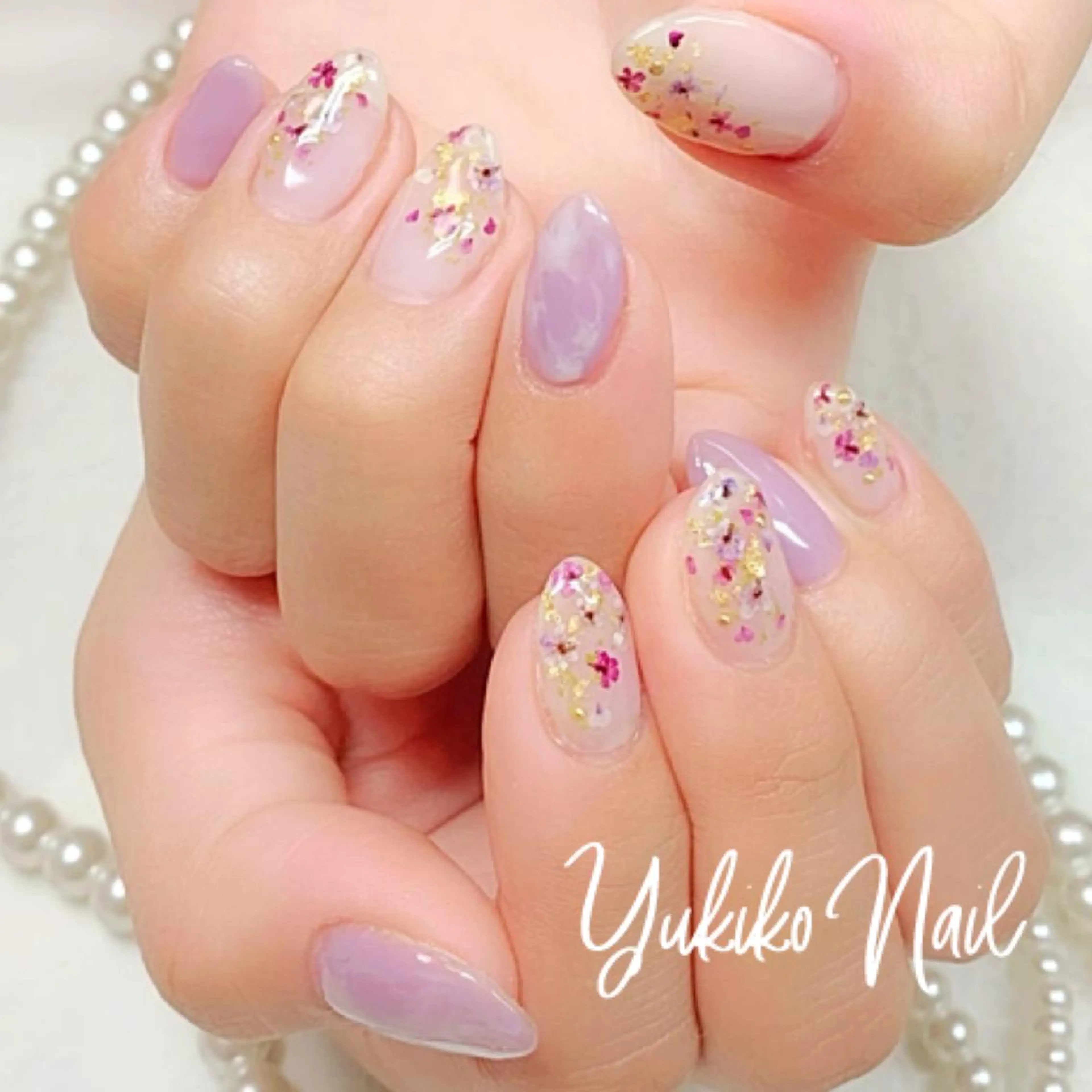 ネイル ニュアンスネイル ハンドネイル ユキコ ネイルのネイルデザイン