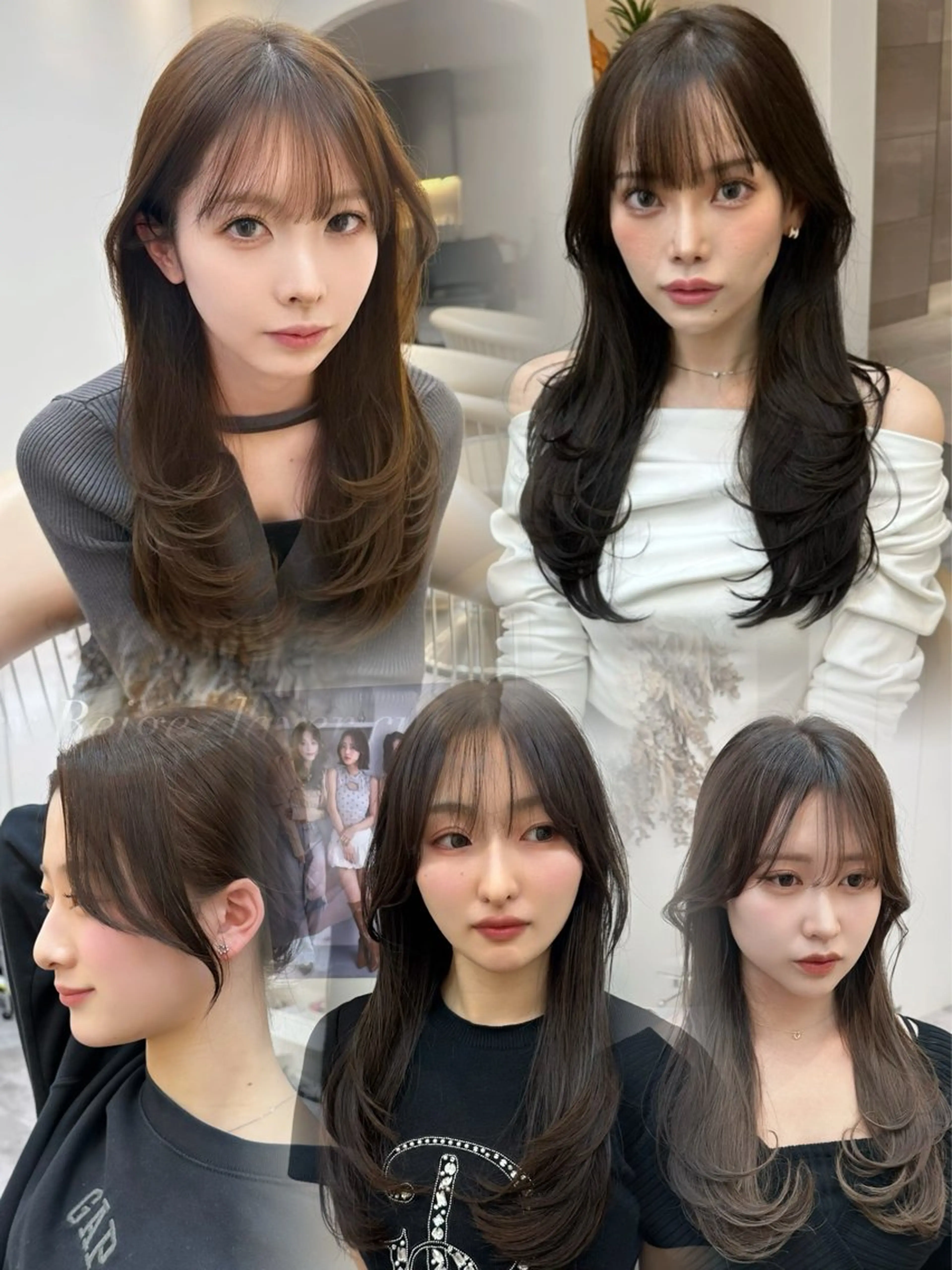 ロング カット ヘアカラー 仙台/韓国風レイヤー 髪質改善/佐藤 史弥のヘアスタイル