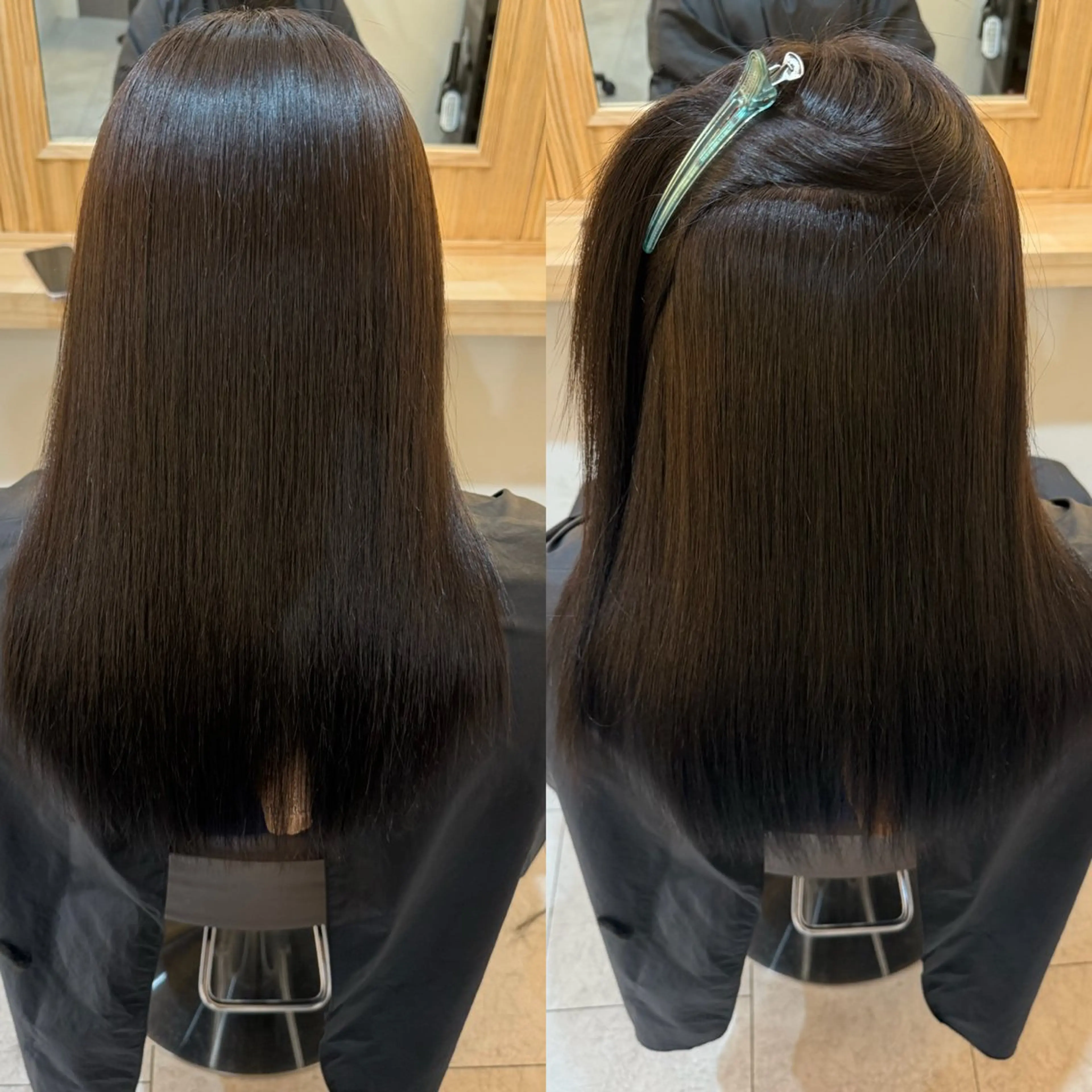 セミロング 髪質改善 トリートメント 縮毛矯正 トリートメント attrait南堀江所属・KAISEI髪質改善 /縮毛矯正のヘアスタイル