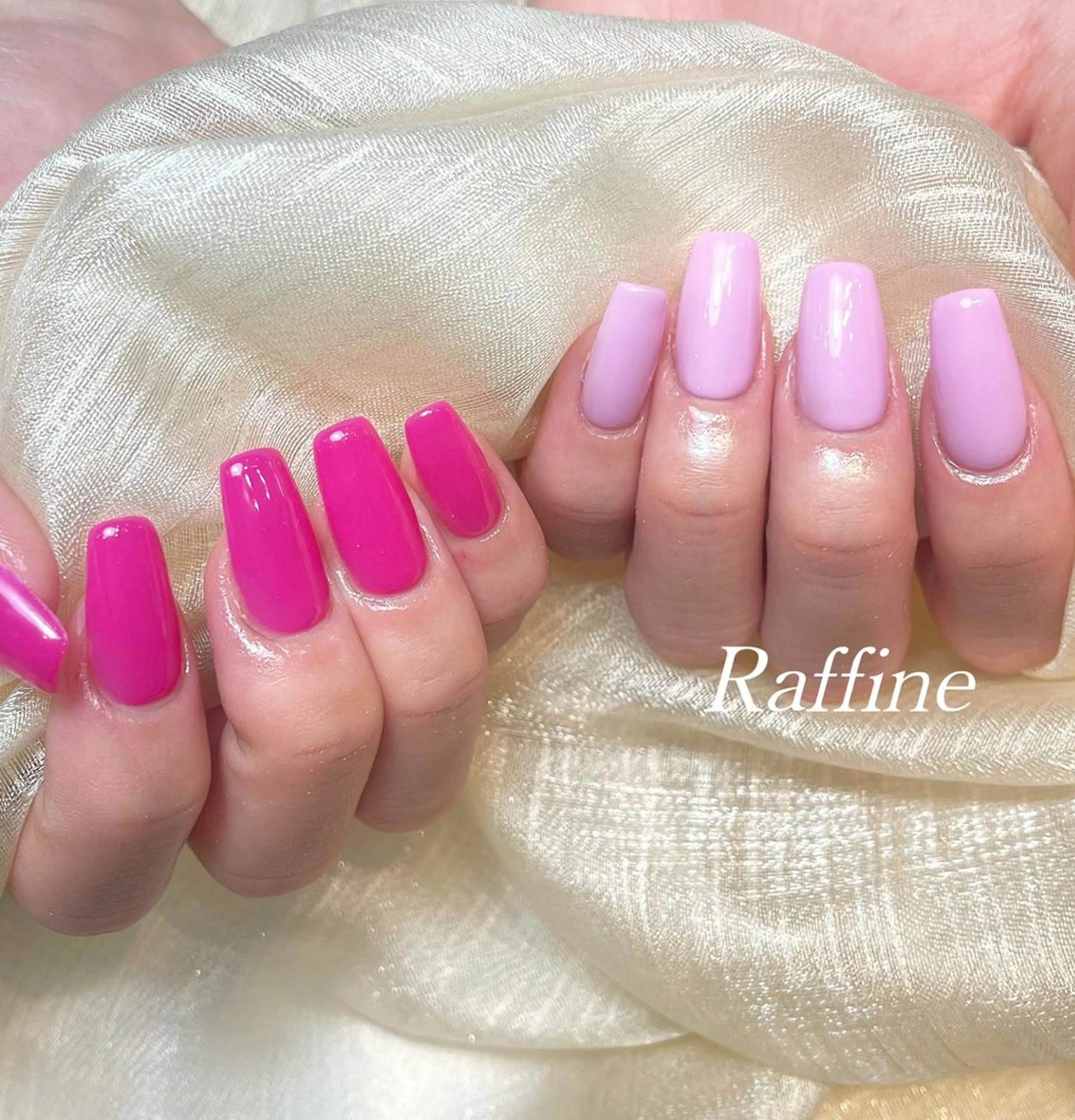 ネイル RAFFINE 月🦋🩵のネイルデザイン