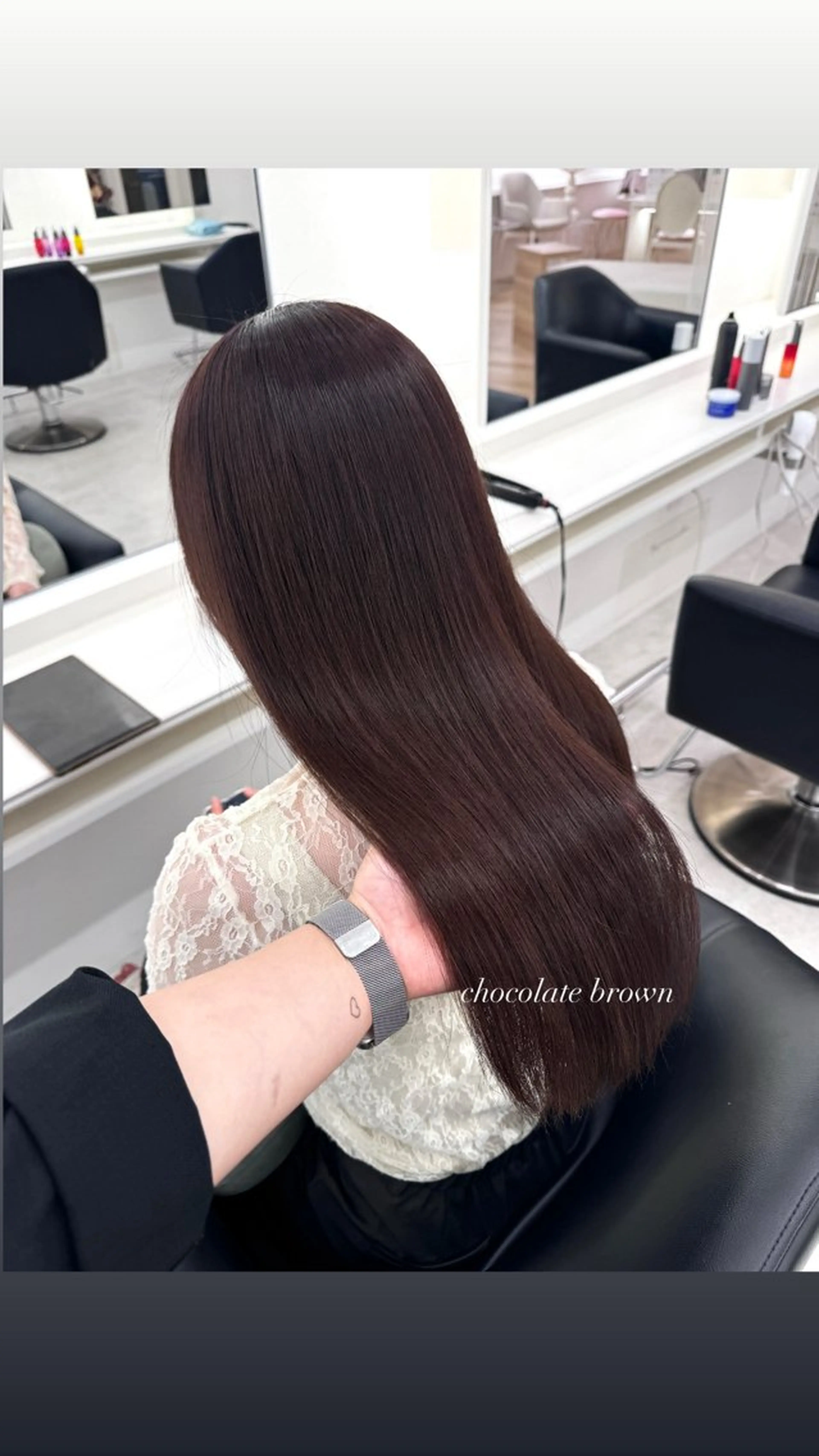 ロング カラー ヘアカラー ParveMix 宮﨑 梨里のヘアスタイル