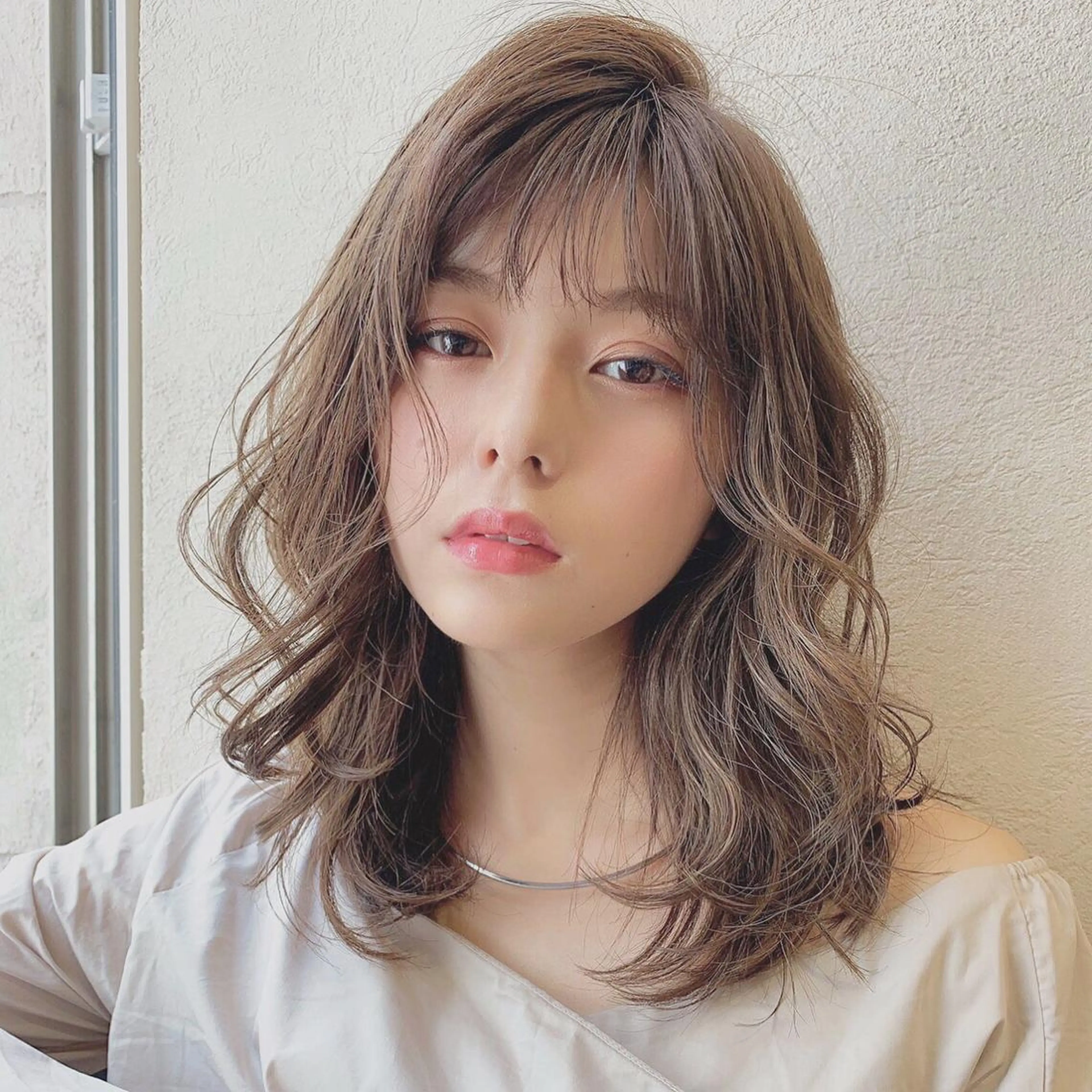 ミディアム カラー ヘアアレンジ マツエク・マツパ アイブロウ カット ヘアカラー トリートメント Noah's　Ark所属・透明感カラー🫧ヘア セット🫧松本菜月の眉毛・アイブロウイメージ