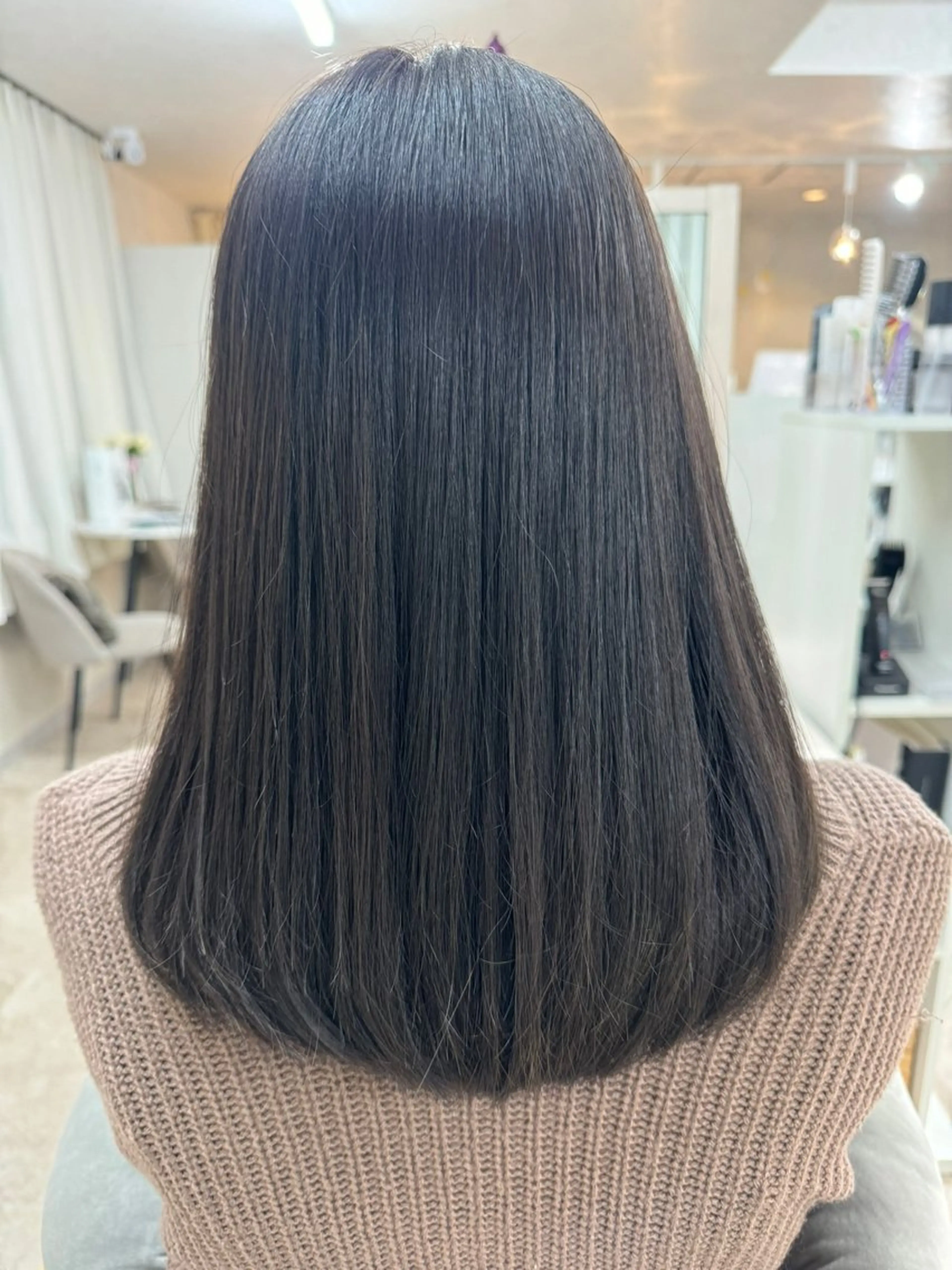 カット＋縮毛矯正＋トリートメントの写真