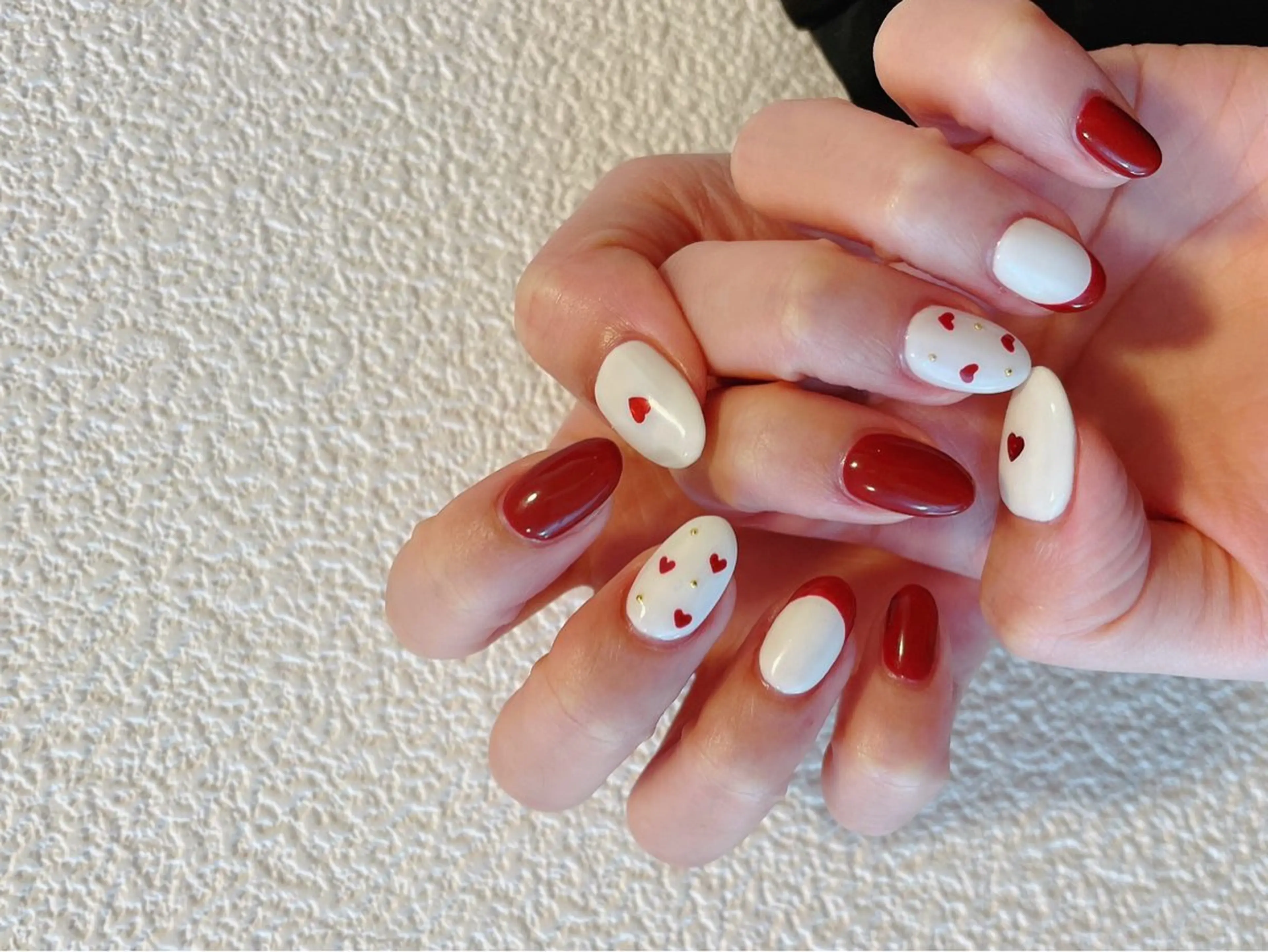 ネイル ジェルネイル 韓国ネイル メンズネイル パラジェル バレンタイン kiki nail たまプラーザのネイルデザイン