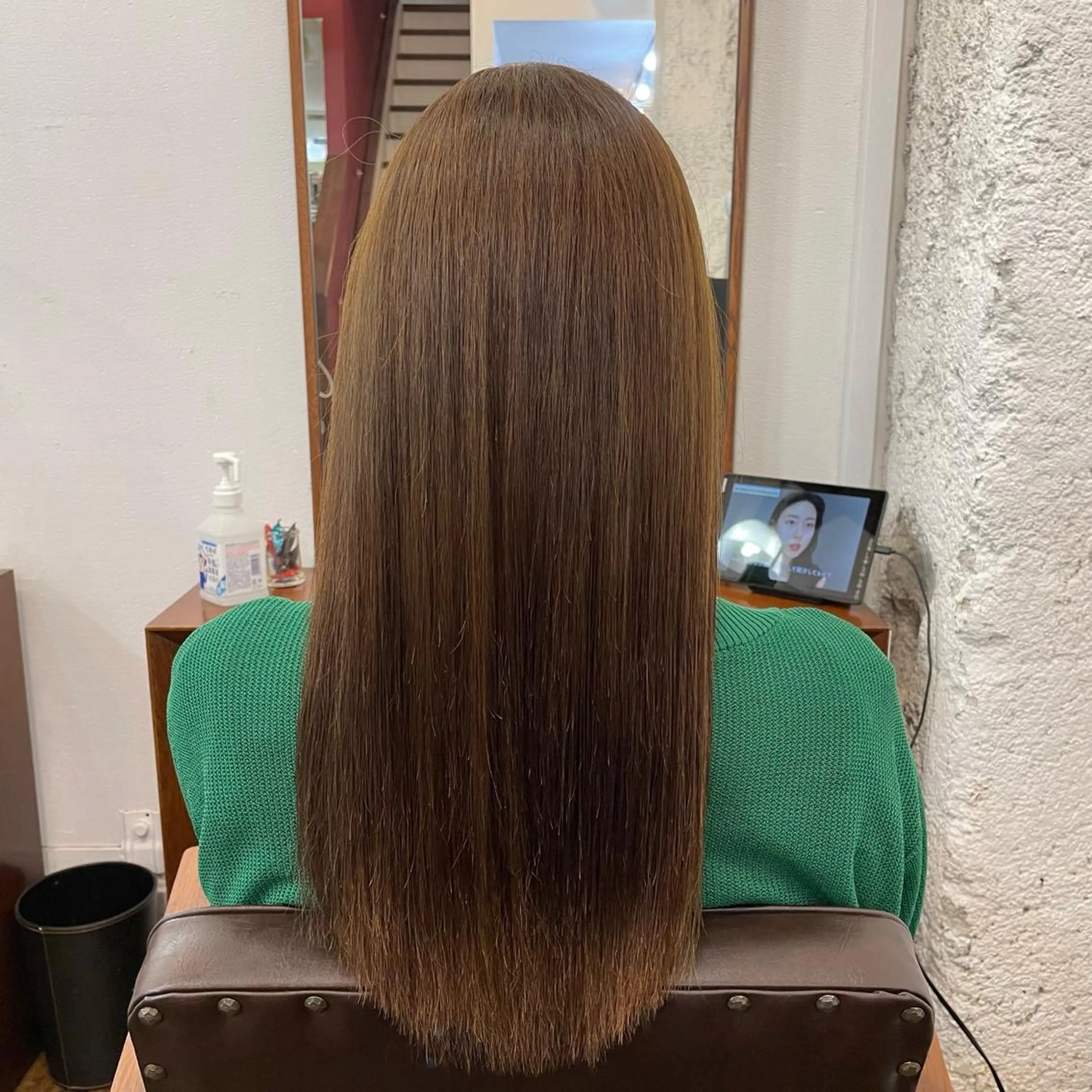 ロング 酸性ストレート カット 縮毛矯正 トリートメント ツヤ美髪💐 髪質改善/高山愛来のヘアスタイル