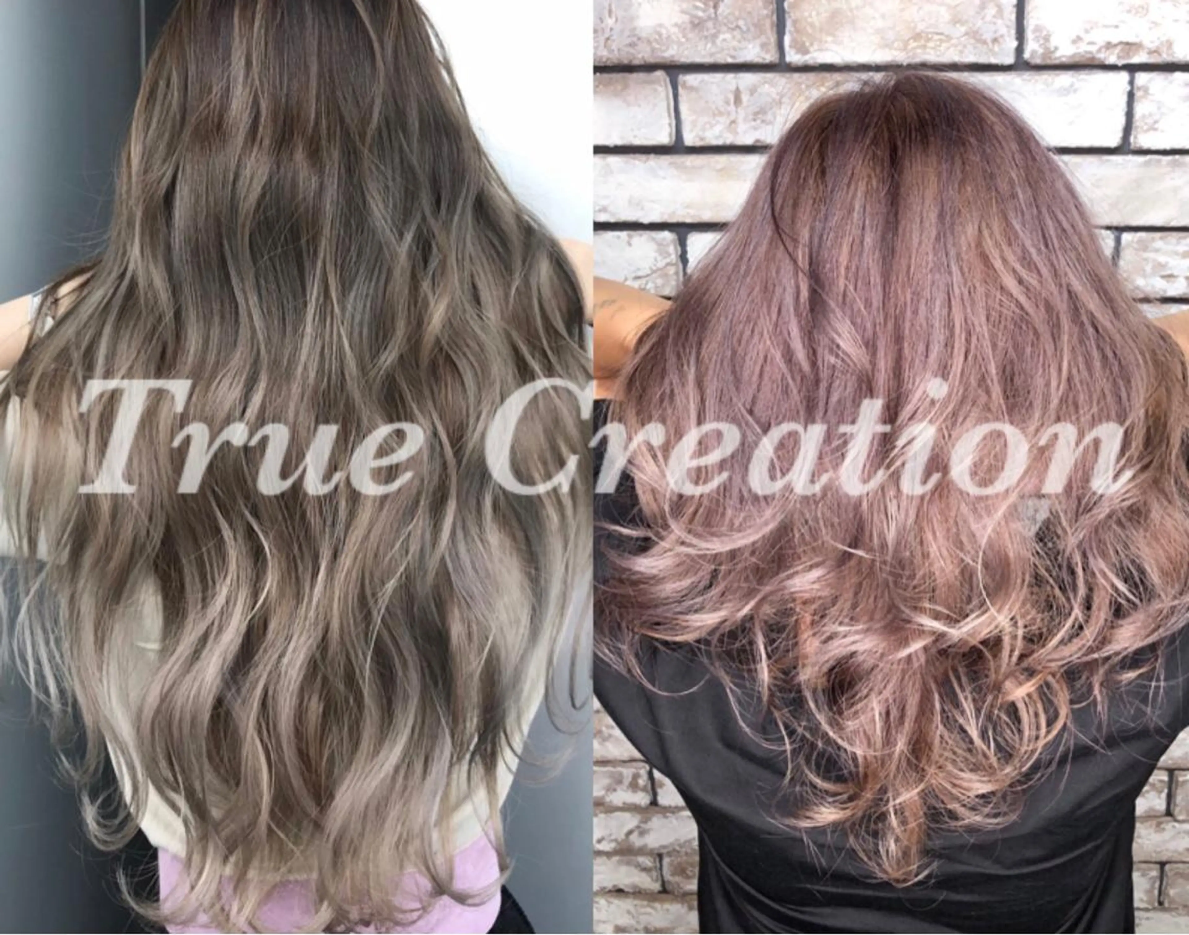 ロング カラー ヘアアレンジ 🍑🧋ハイトーン 暖色カラーlucaのヘアスタイル