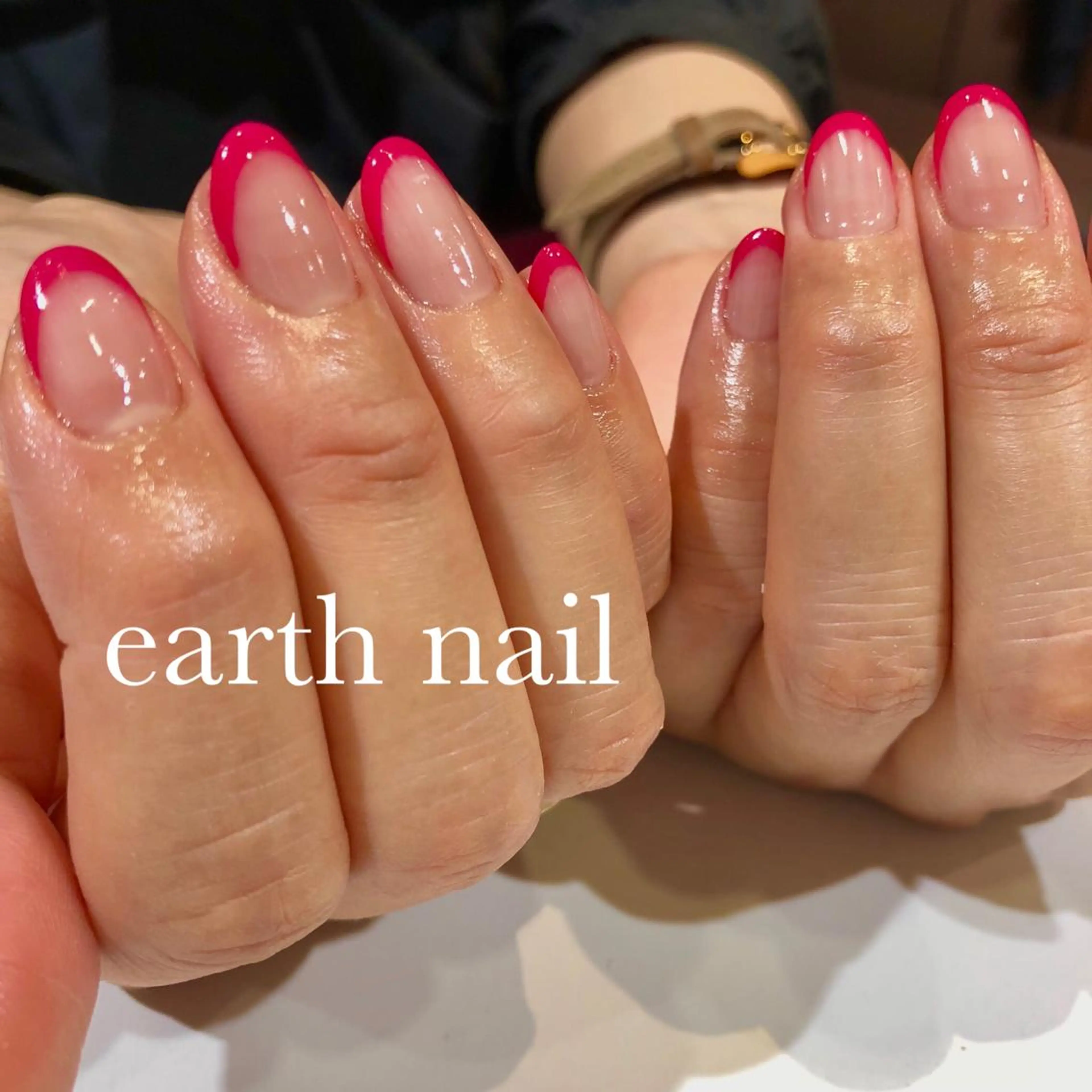 ネイル フレンチネイル ピンク ハンドネイル 🧁🥕 asukaのネイルデザイン