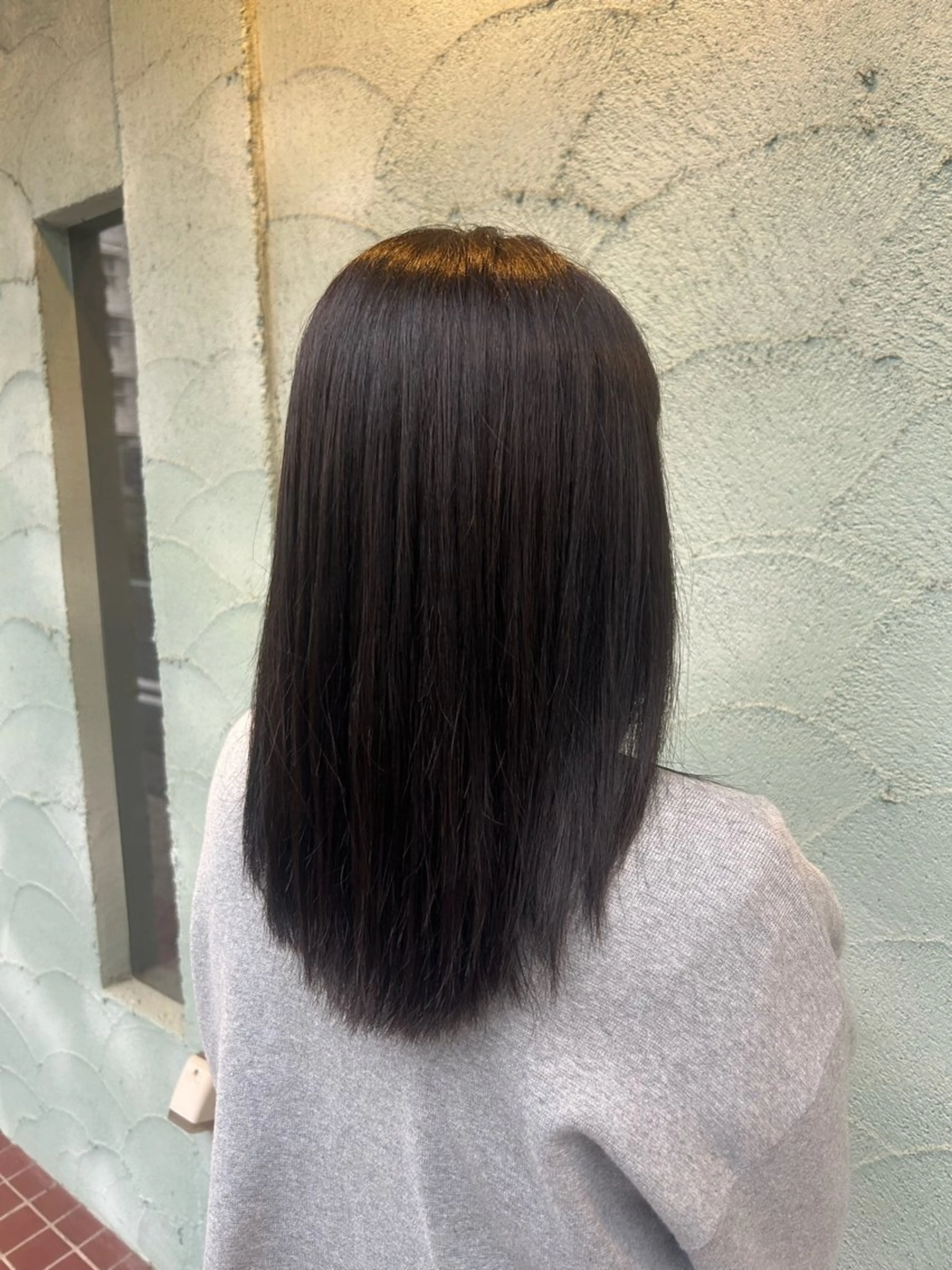 セミロング アッシュ アッシュブラウン 【ブリーチモデル募集 】サキ🫧のヘアスタイル