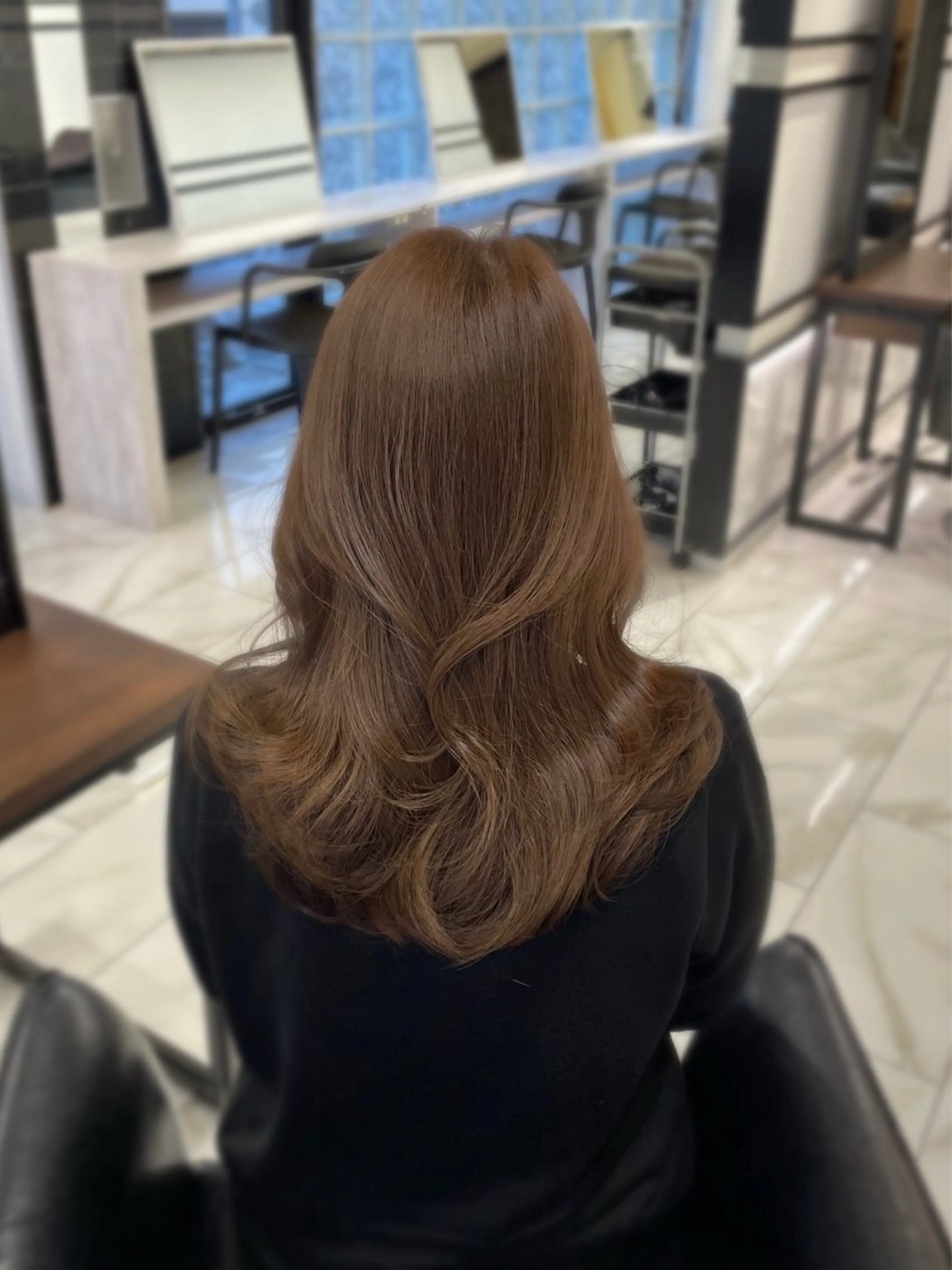 セミロング レビジュヘア 京都/桂のヘアスタイル