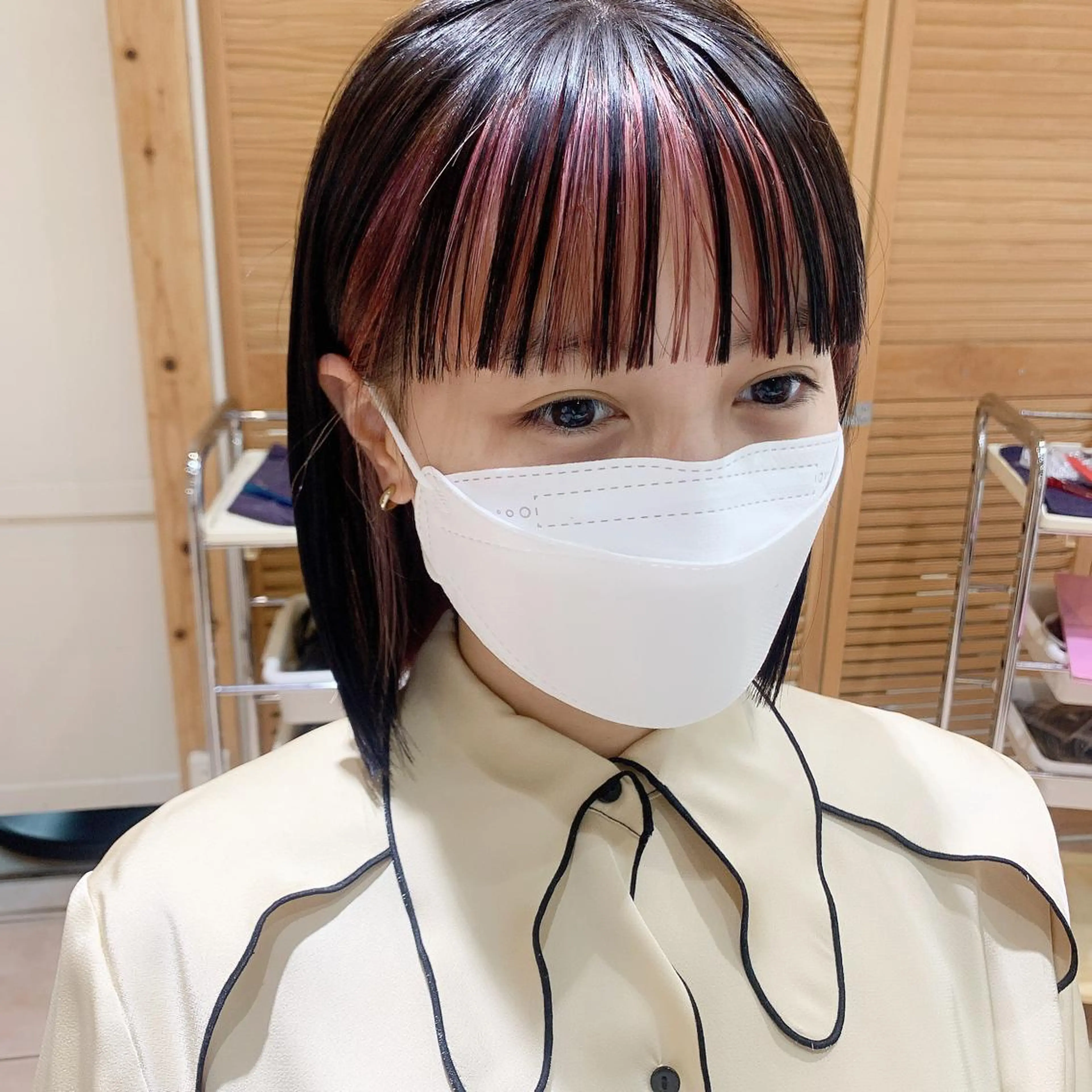 ミディアム カラー ブリーチ インナーカラー ピンクカラー ヘアカラー ブリーチ＆カラーが 得意☀️望月宣雄☀️のヘアスタイル