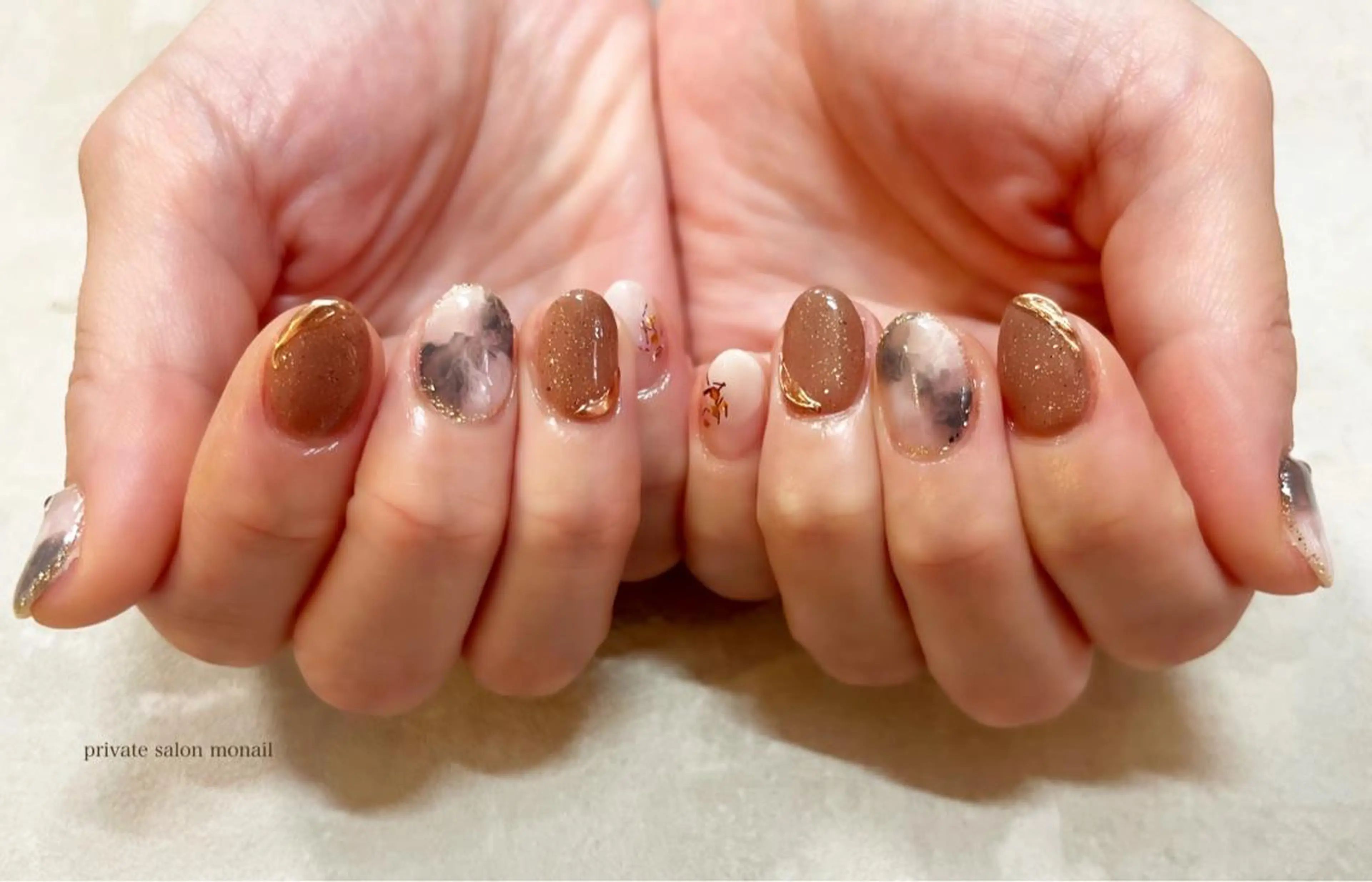 ネイル ニュアンスネイル ハンドネイル private  nail monail所属・nail salon monailのネイルデザイン