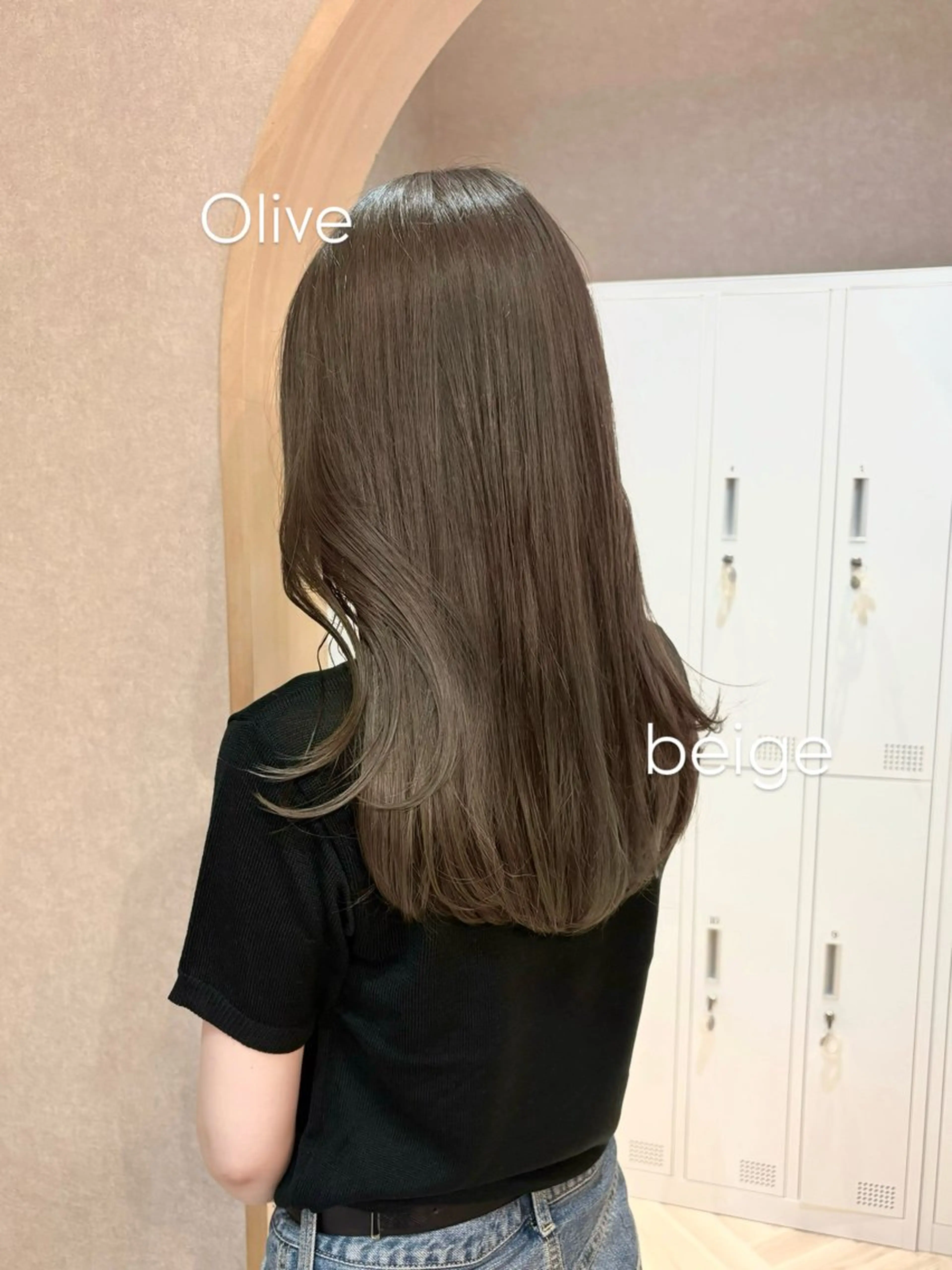 セミロング 似合わせ/ベージュ /レイヤー/りほ🤍のヘアスタイル