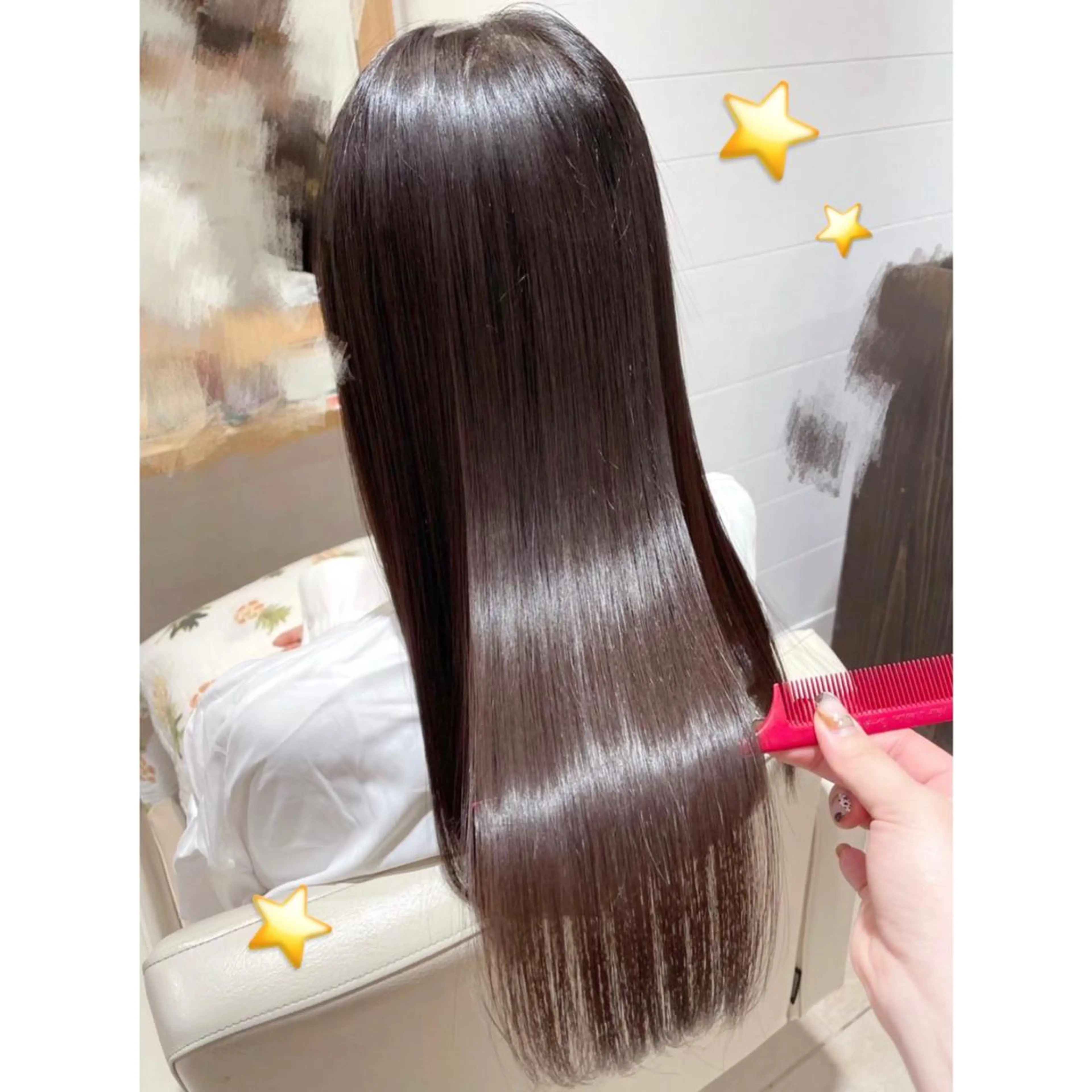 ロング 髪質改善 トリートメント 松森 小夏のヘアスタイル