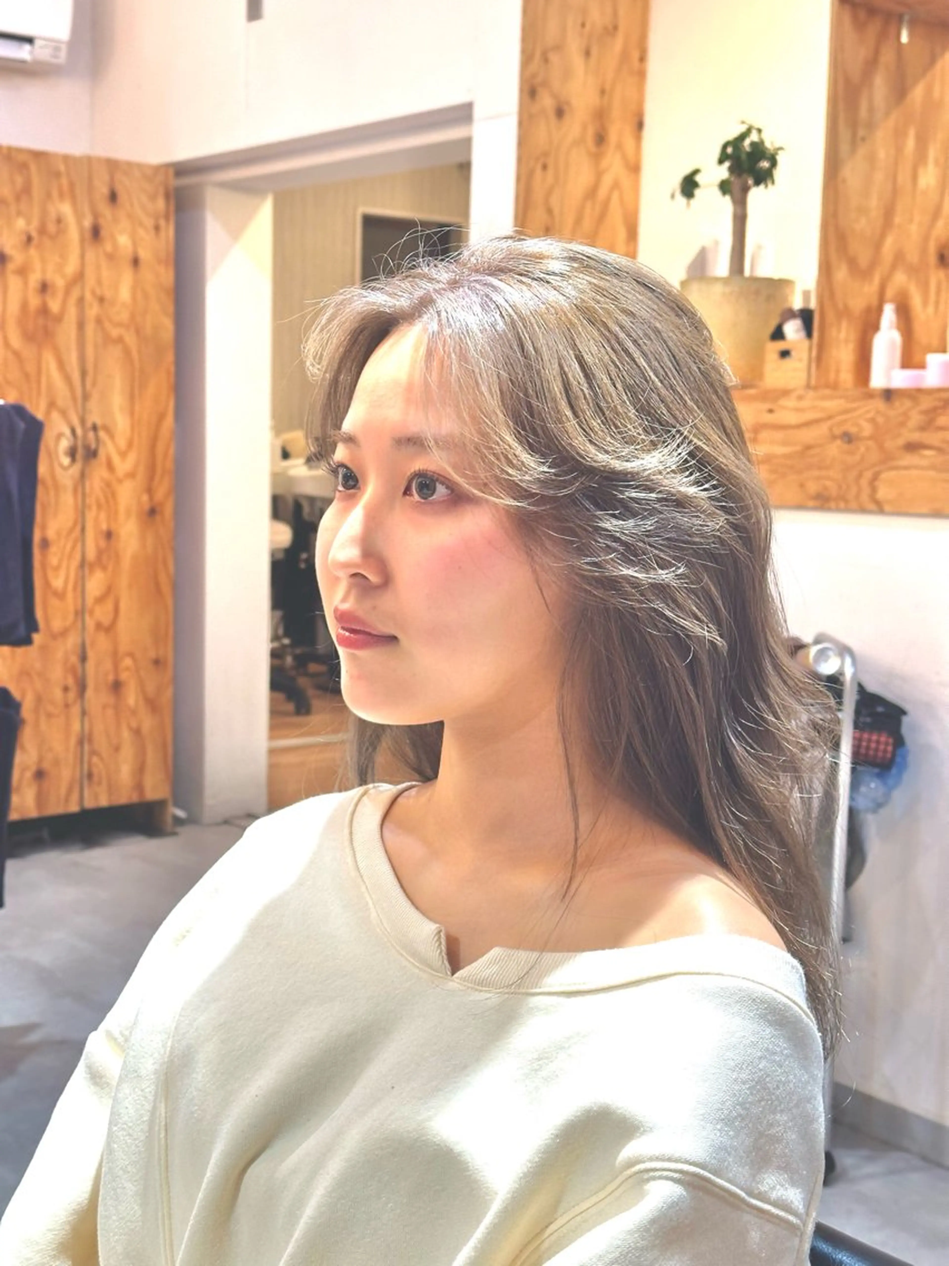 ロング カラー ✂︎cadre✂︎ 🪶かまだれいし🪶のヘアスタイル