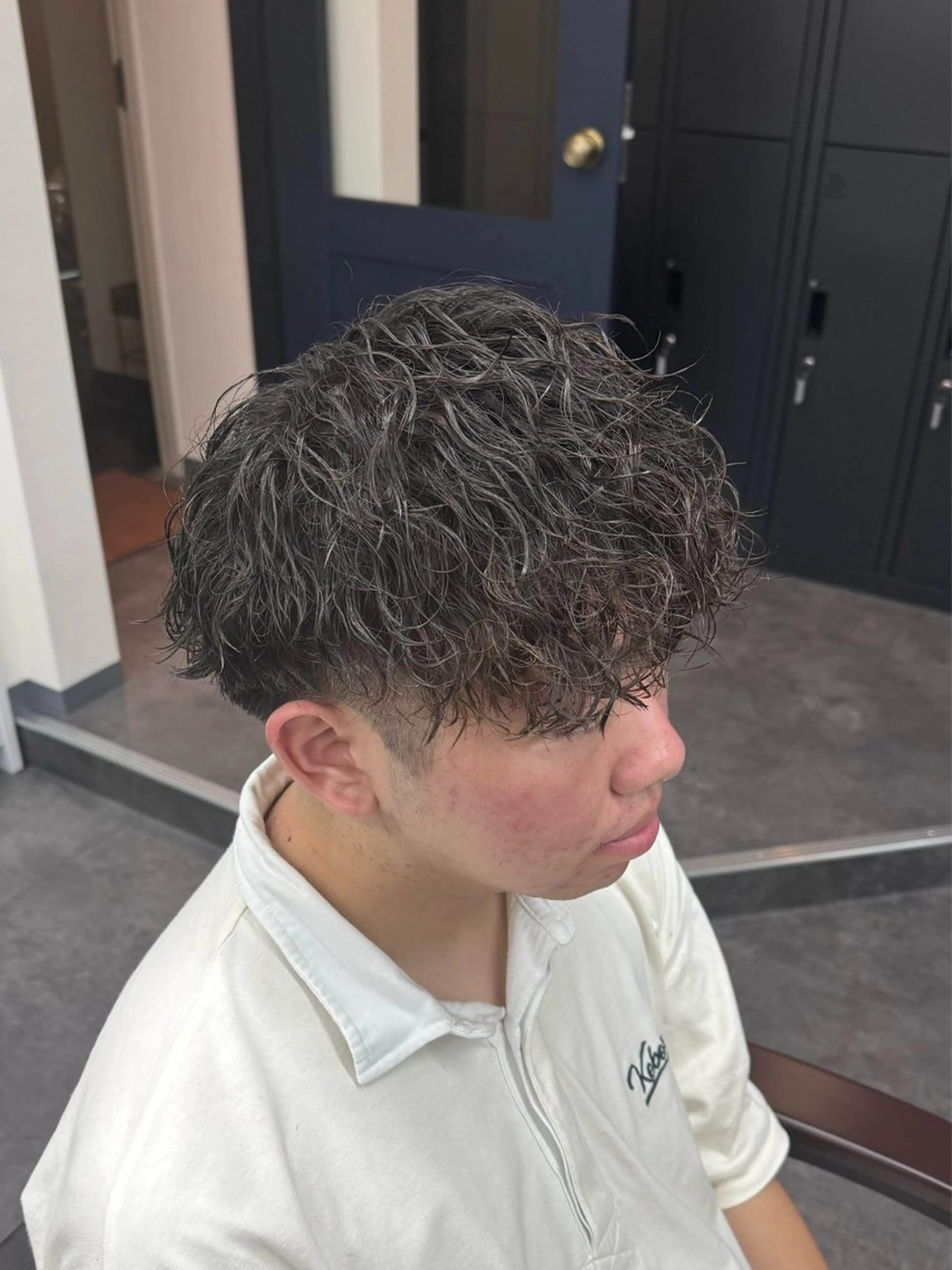 パーマ メンズ マッシュ カット パーマ 柏メンズカットパーマ NO.1タイチのヘアスタイル