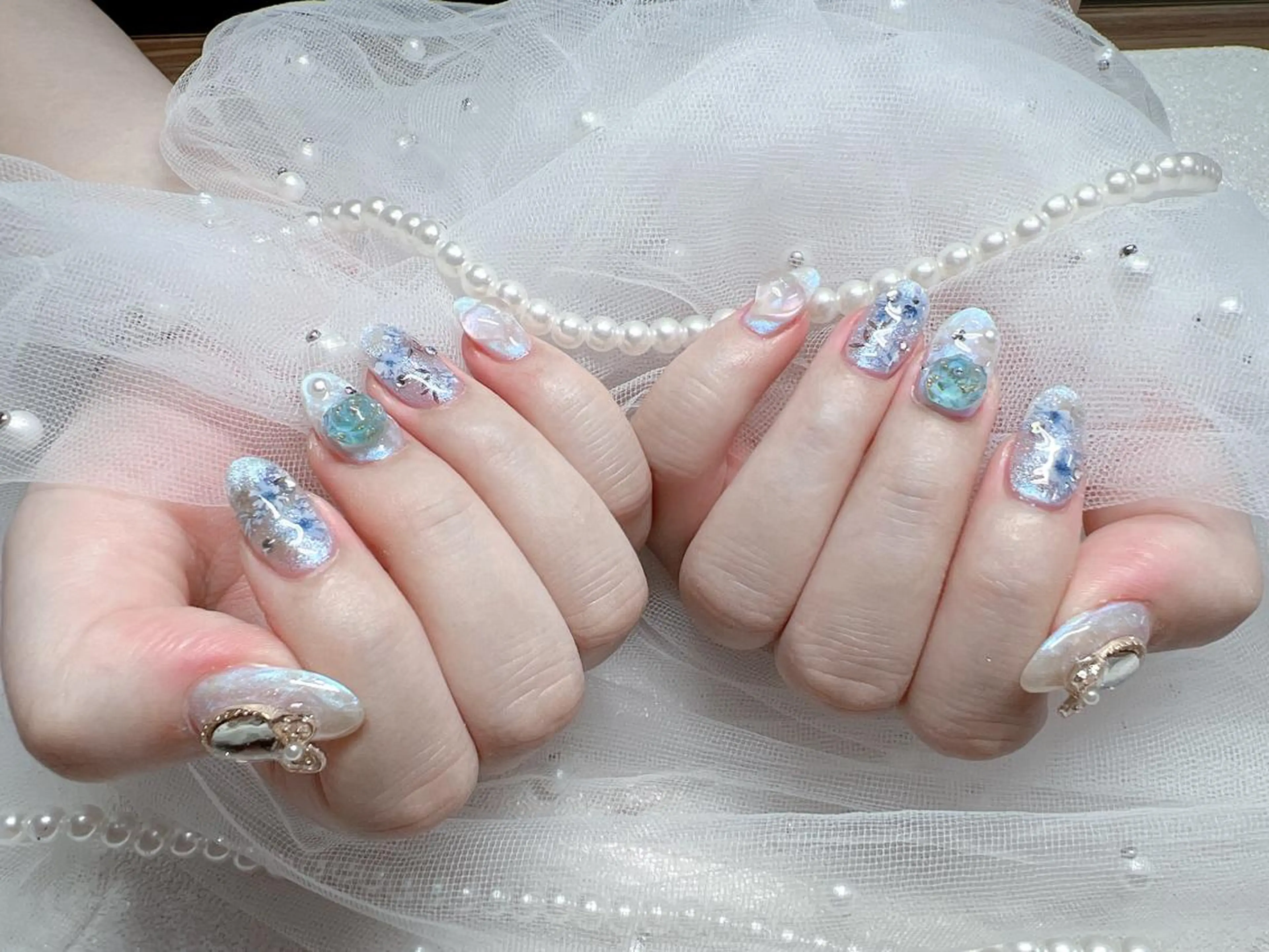 ネイル ハート 韓国ネイル ハンドネイル Melody メロディのネイルデザイン