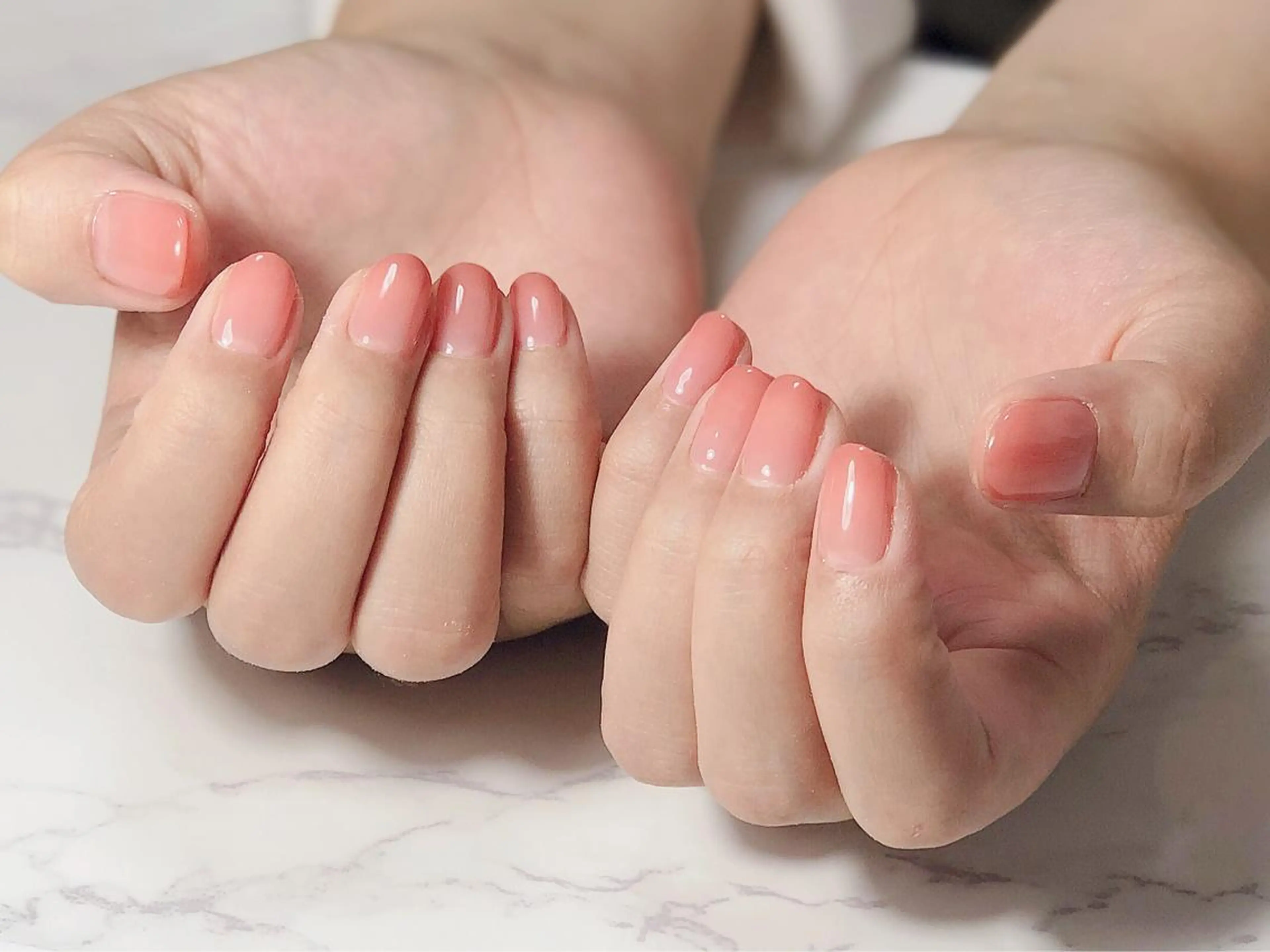 ネイル 長さ出し ジェルネイル グラデーション オフィスネイル ワンカラーネイル 辻野 和枝のネイルデザイン