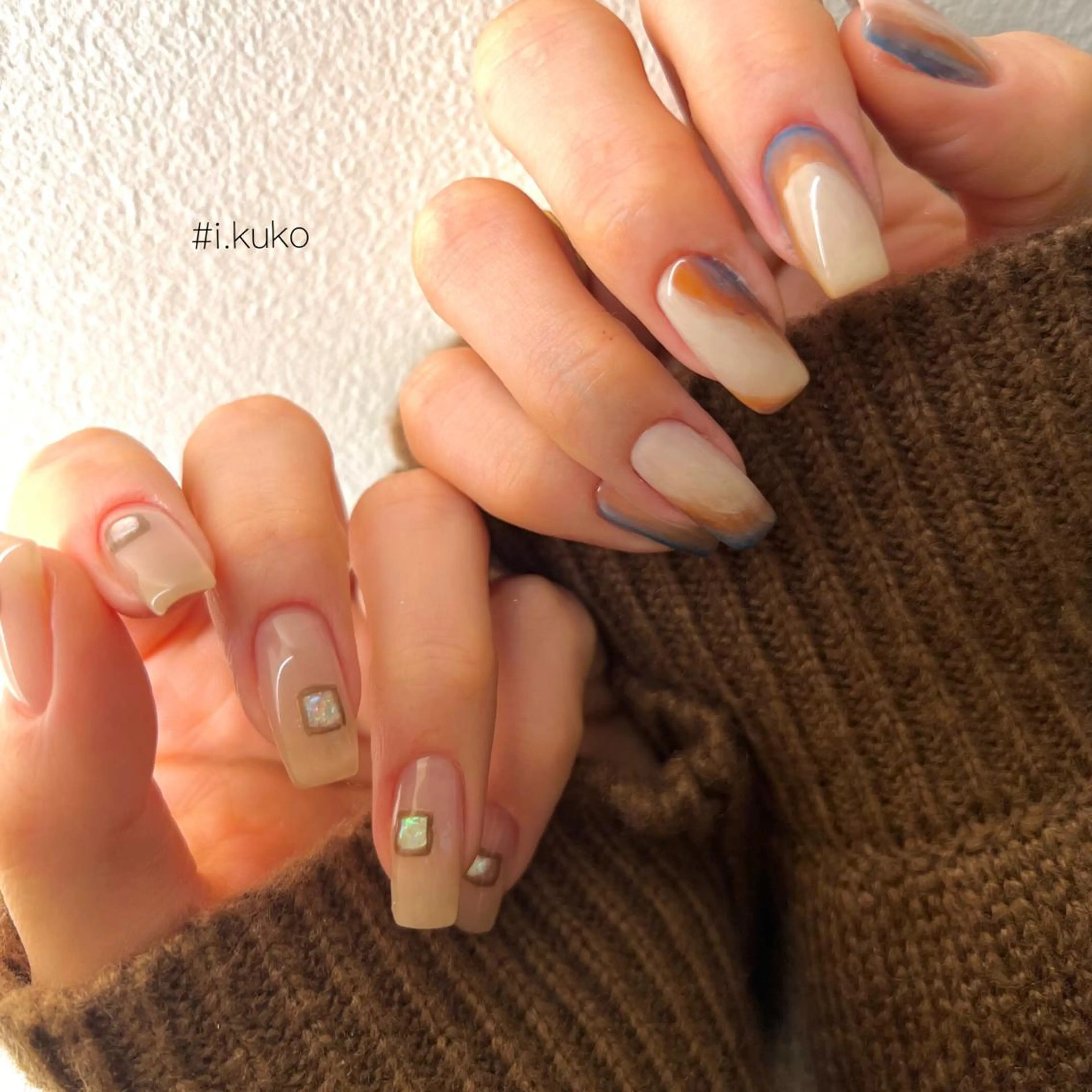 セミロング ネイル Chipieee Ikukoのネイルデザイン