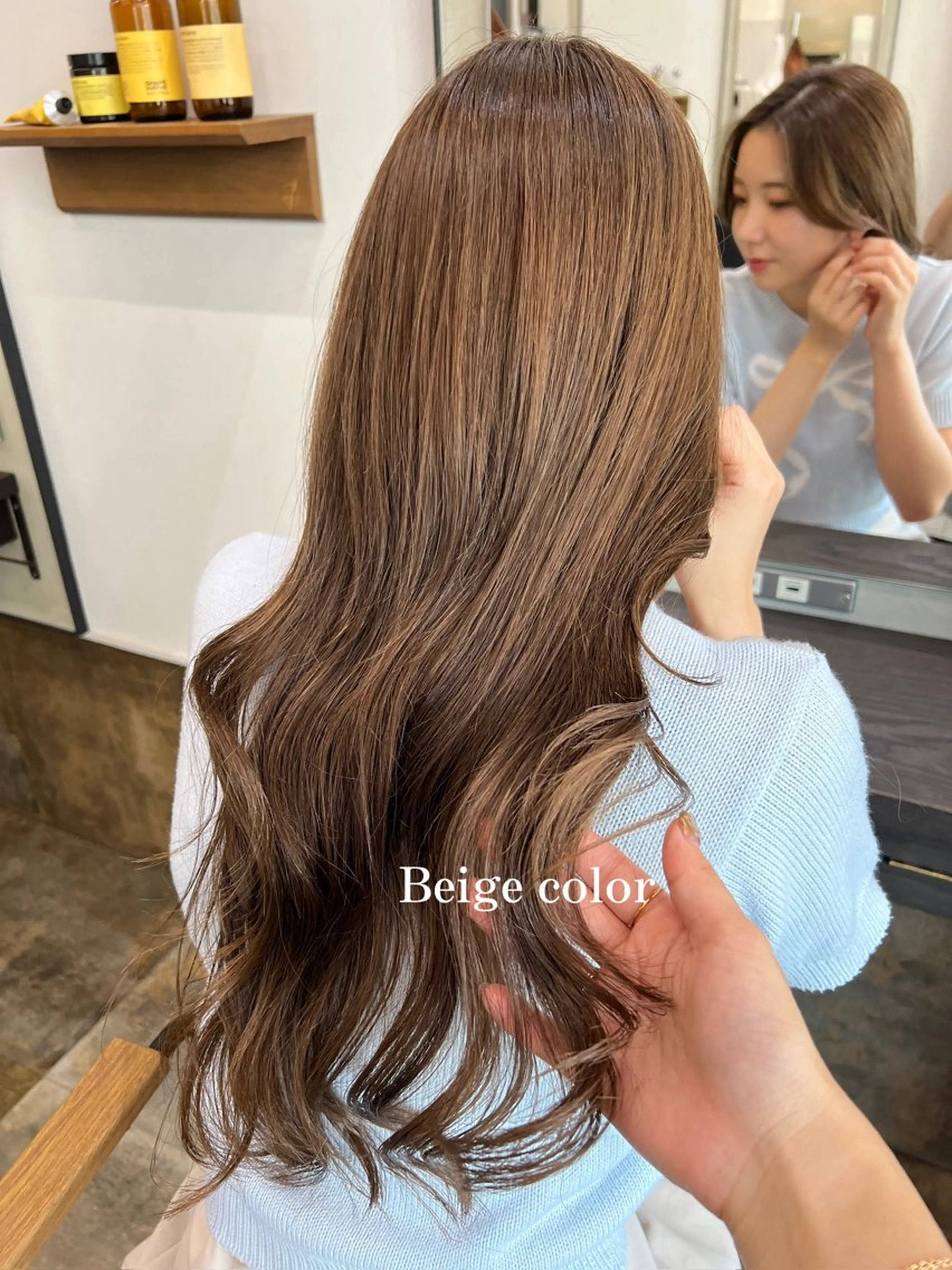 ロング カラー ベージュカラー ブリーチ ブリーチなしカラー 福岡ヘアセット/ 髪質改善/ayaneのヘアスタイル