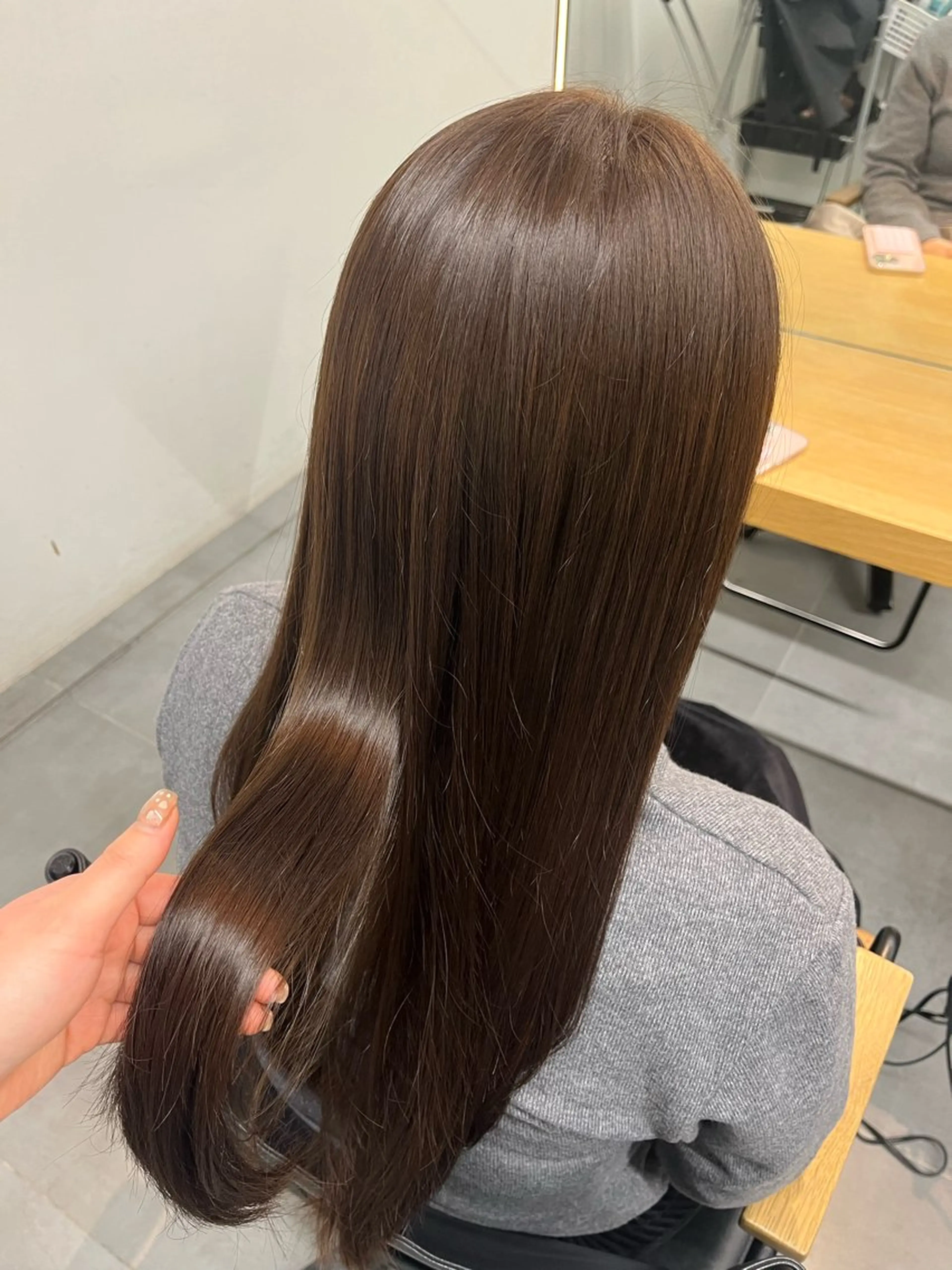 ロング カラー ブラウンカラー オリーブブラウン ヘアカラー Rubik's×Balance天王寺×ミルボンAujua認定サロン所属・miu / Balance天王寺のヘアスタイル