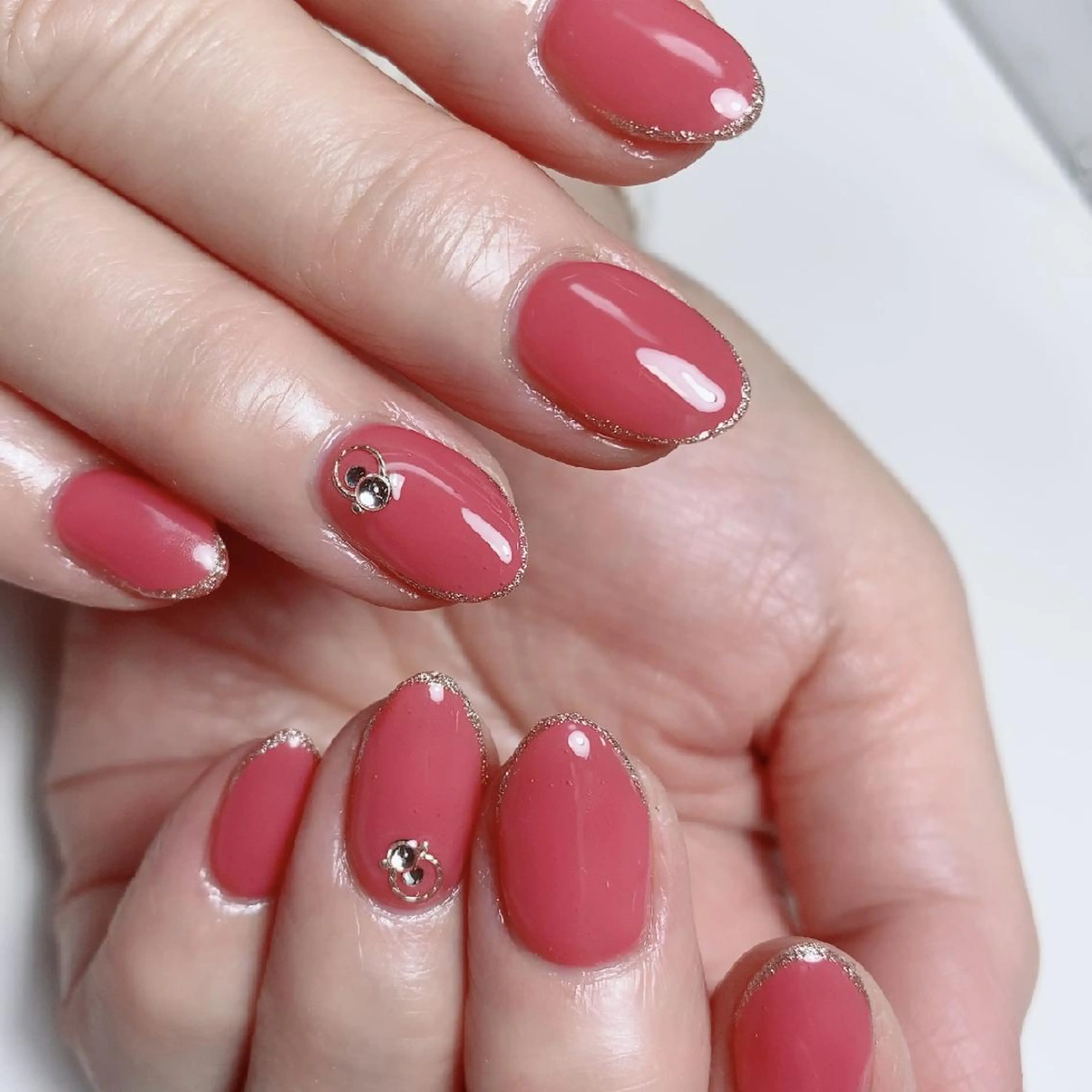 ミディアム ネイル ピンク ☺︎山部 志麻☺︎のネイルデザイン